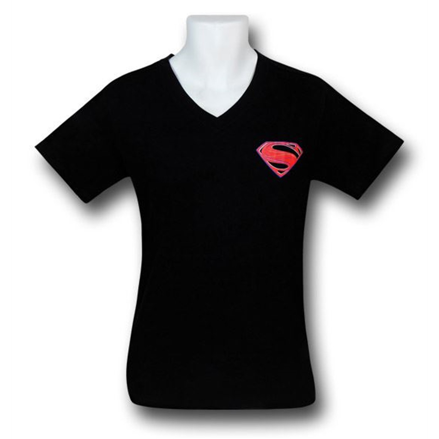 Superman Man of Steel Symbol Sleep T-Shirt, Black