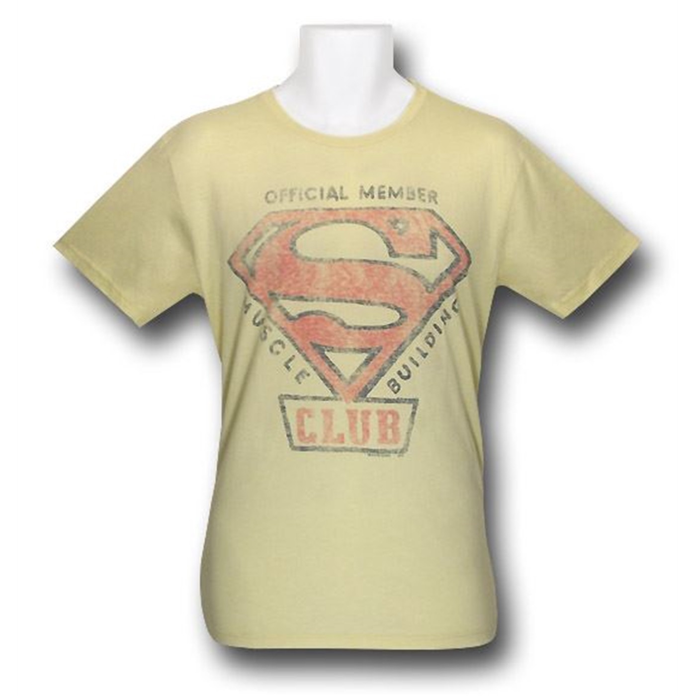 Superman Muscle Club Junk Food T-Shirt, Yellow