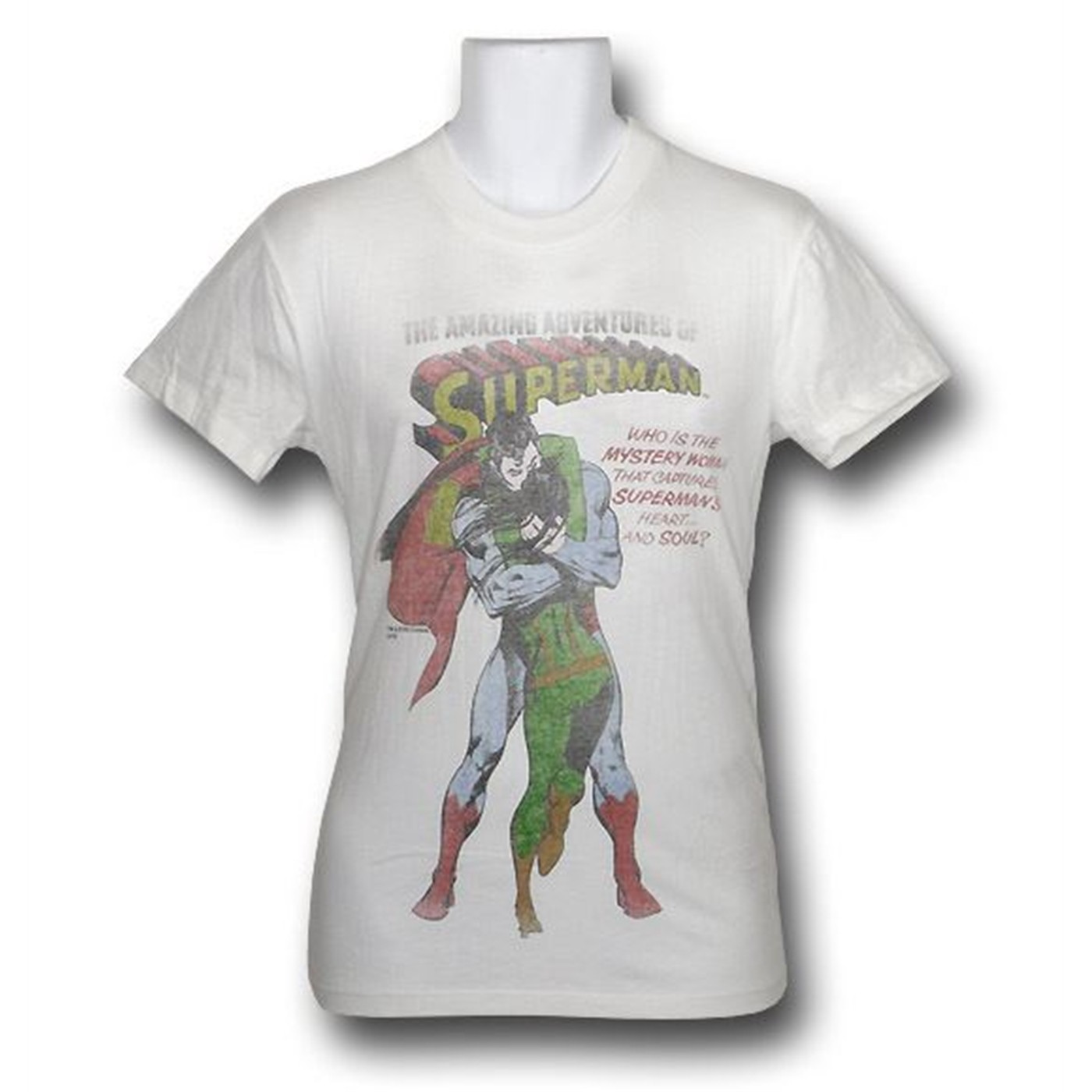 Superman Mystery Woman Trunk T-Shirt, White