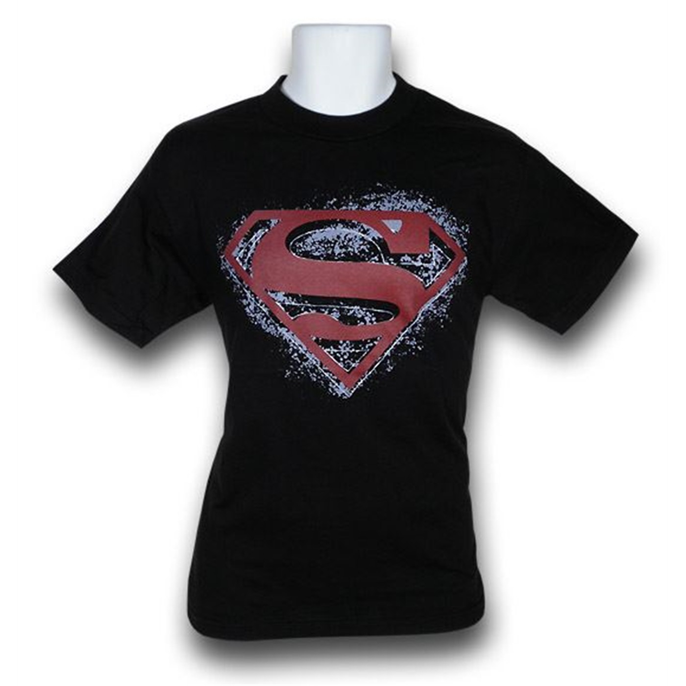 Superman Noir Shield Symbol T-Shirt, Black