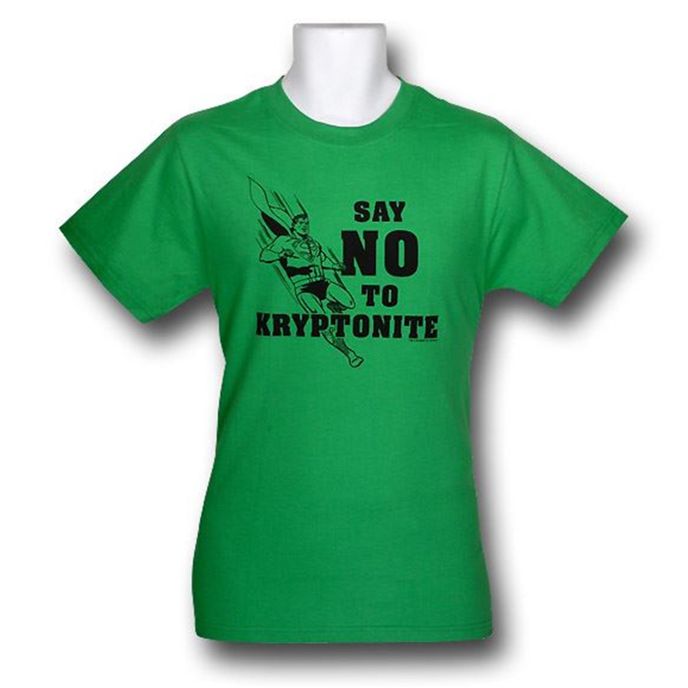 Superman 'Just Say No To Kryptonite' T-Shirt, Green