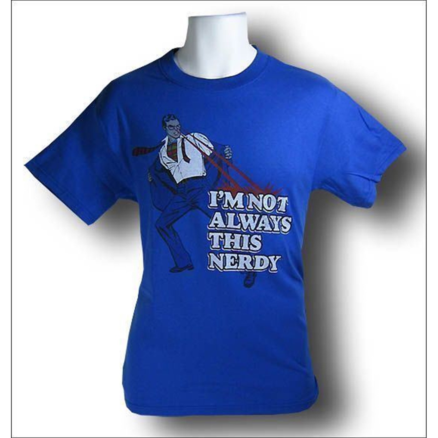 Superman Not Always This Nerdy T-Shirt, Blue