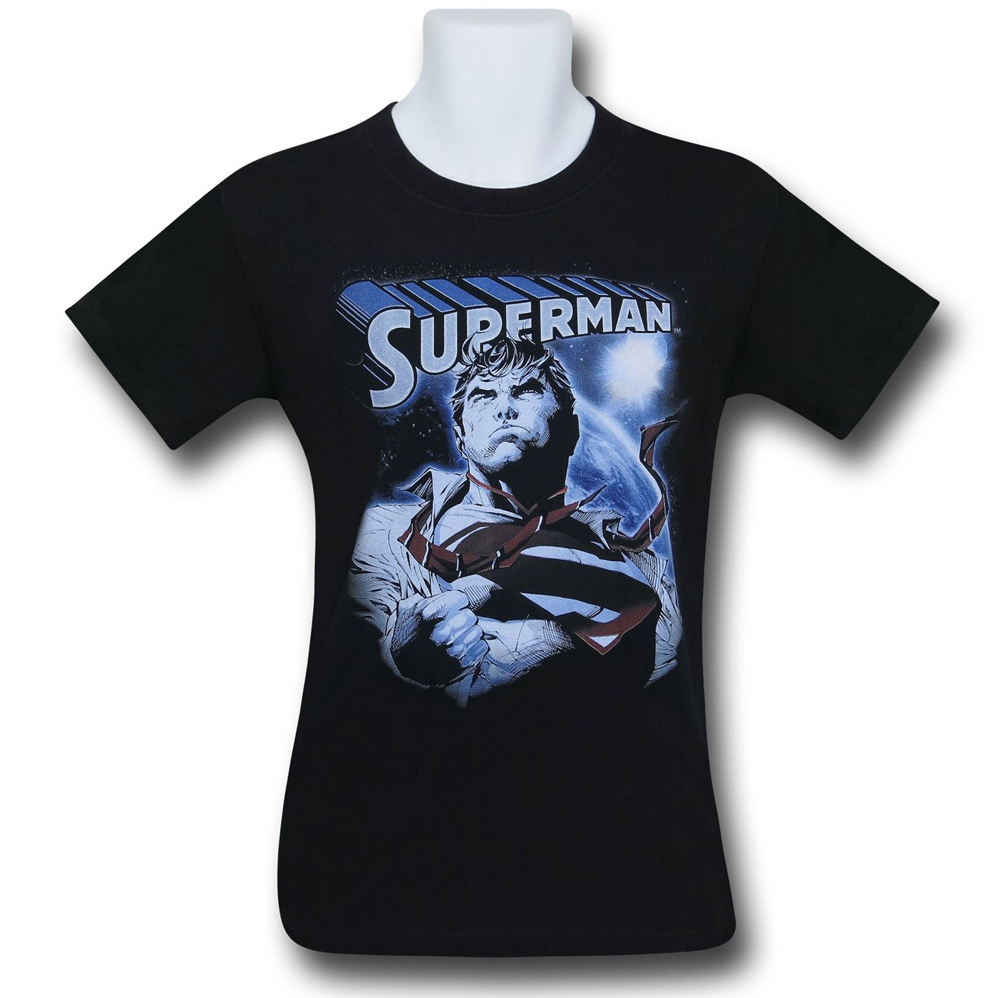 Superman Protect Earth T-Shirt, Black
