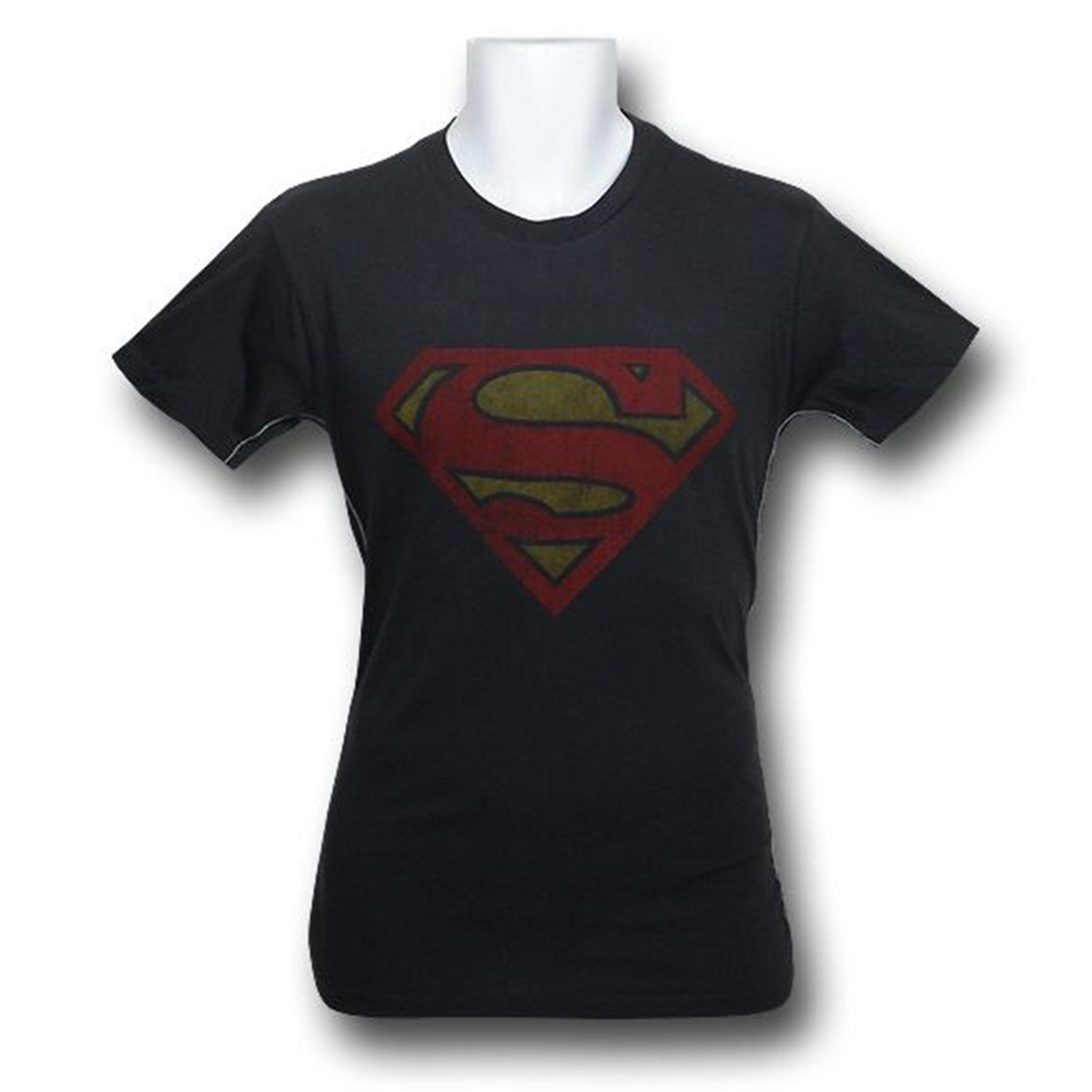 Superman Faded Symbol Charcoal Trunk T-Shirt, Grey