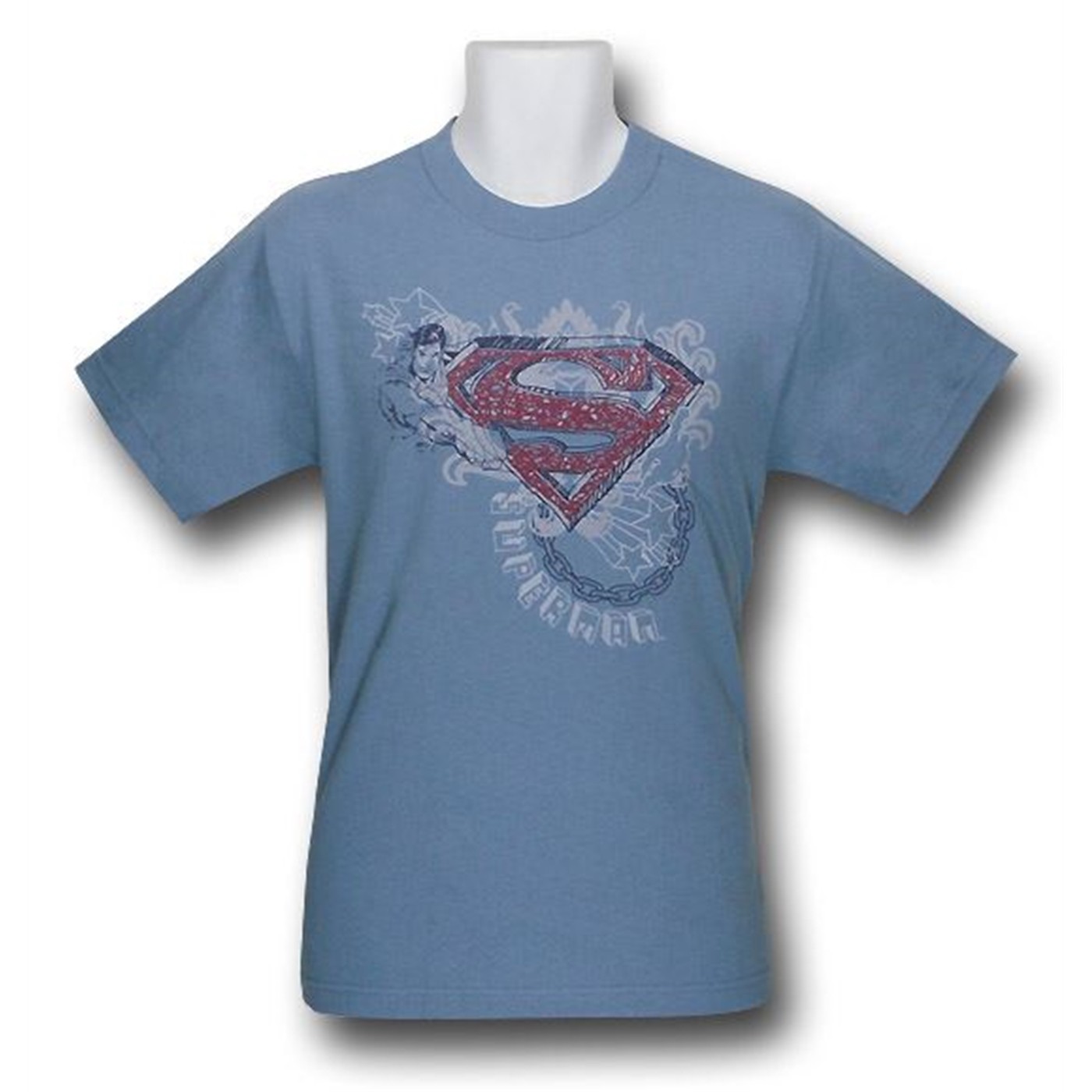 Superman Sketched Symbol T-Shirt, Blue