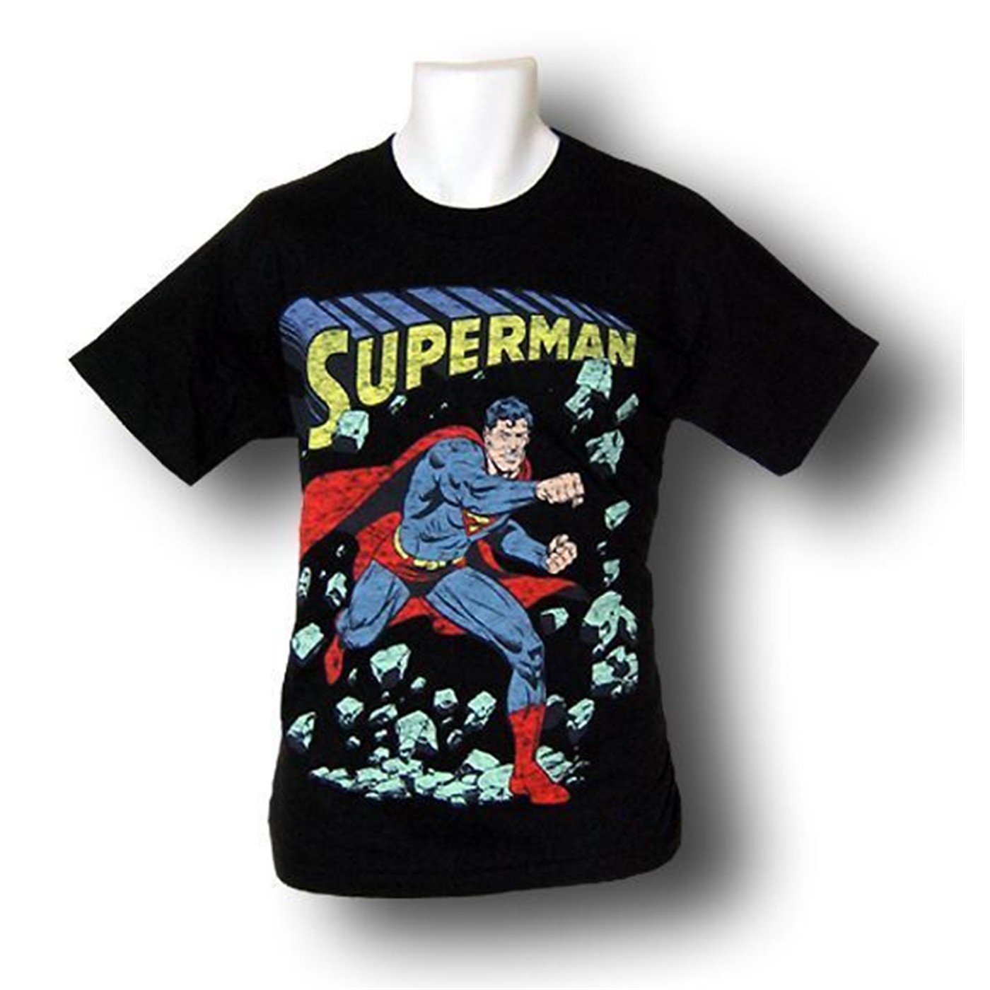 Superman Rock Smash T-Shirt, Black