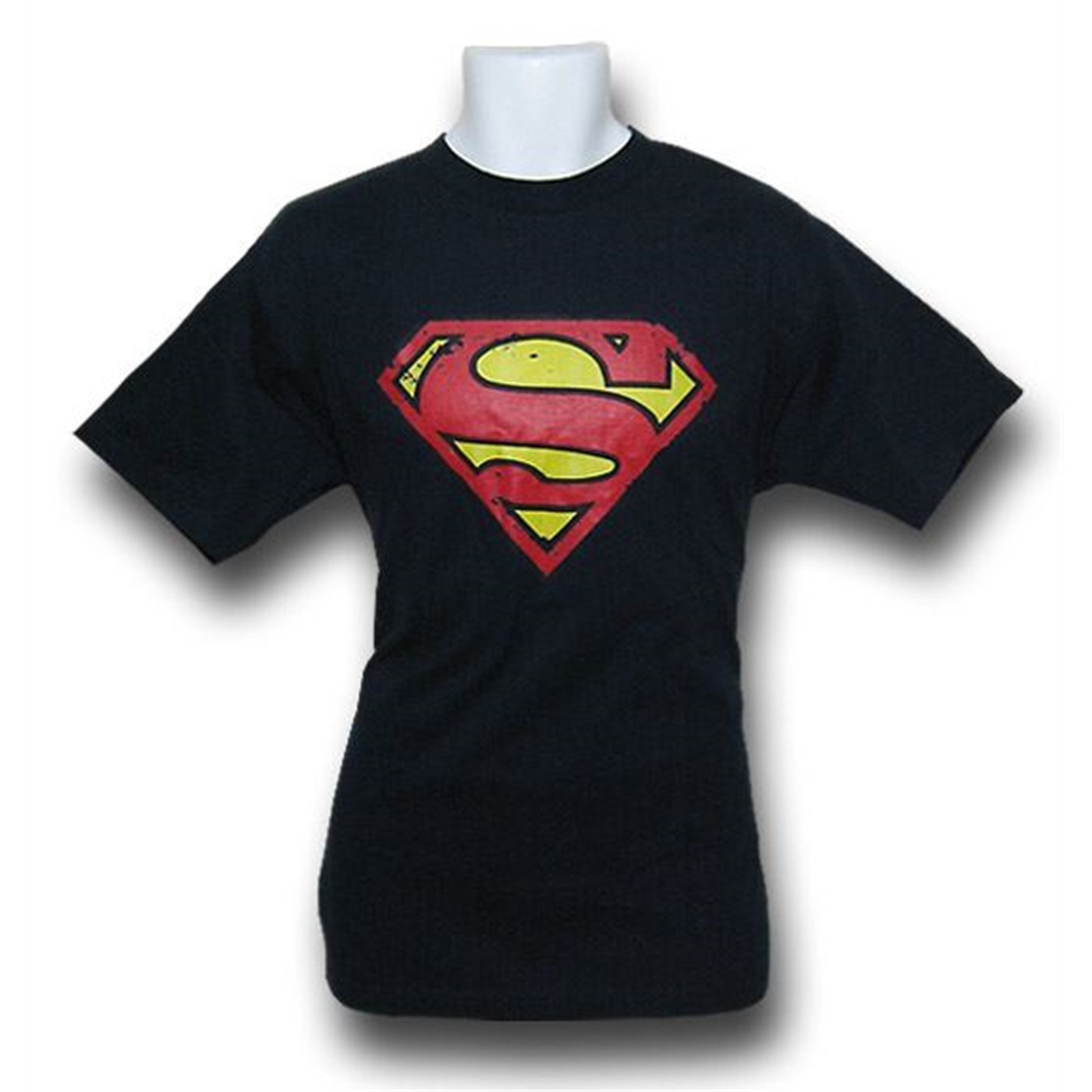 Superman Splatter Navy T-Shirt, Blue