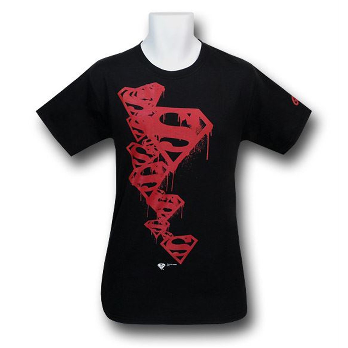 Superman Bleeding Symbols T-Shirt, Black