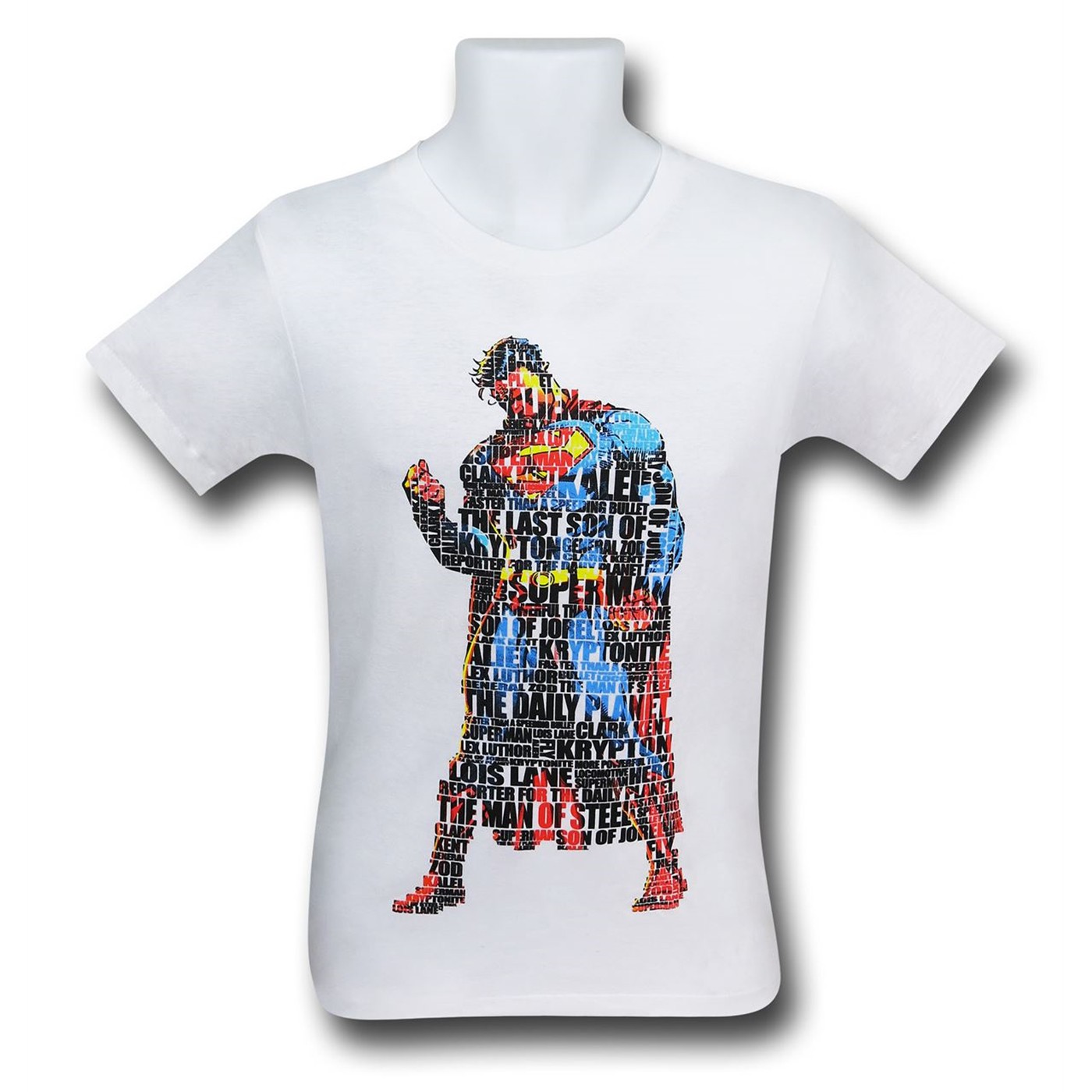 Superman Text Stance Men's T-Shirt, White