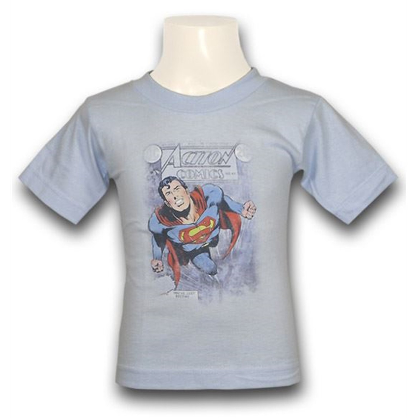 Superman Action Comics 419 Kids T-Shirt, Blue
