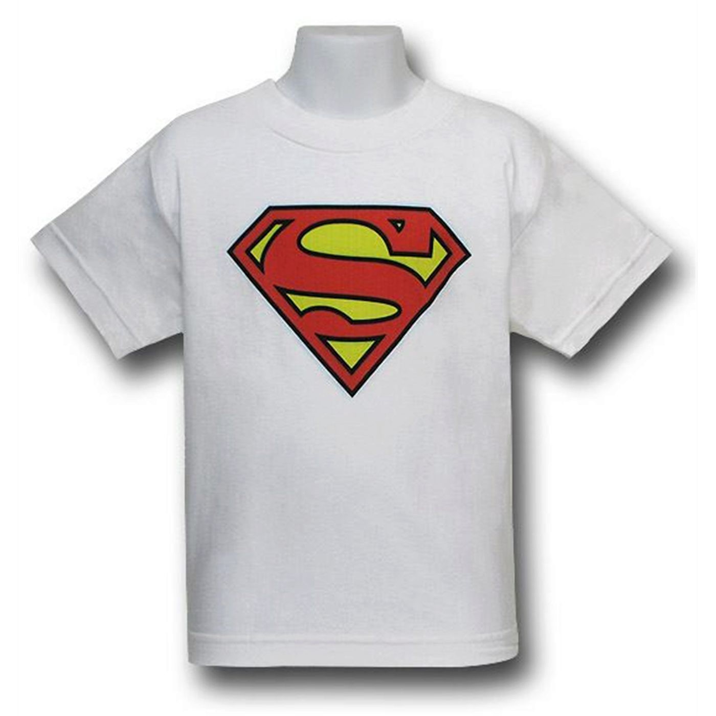Superman Symbol White Kids T-Shirt, White