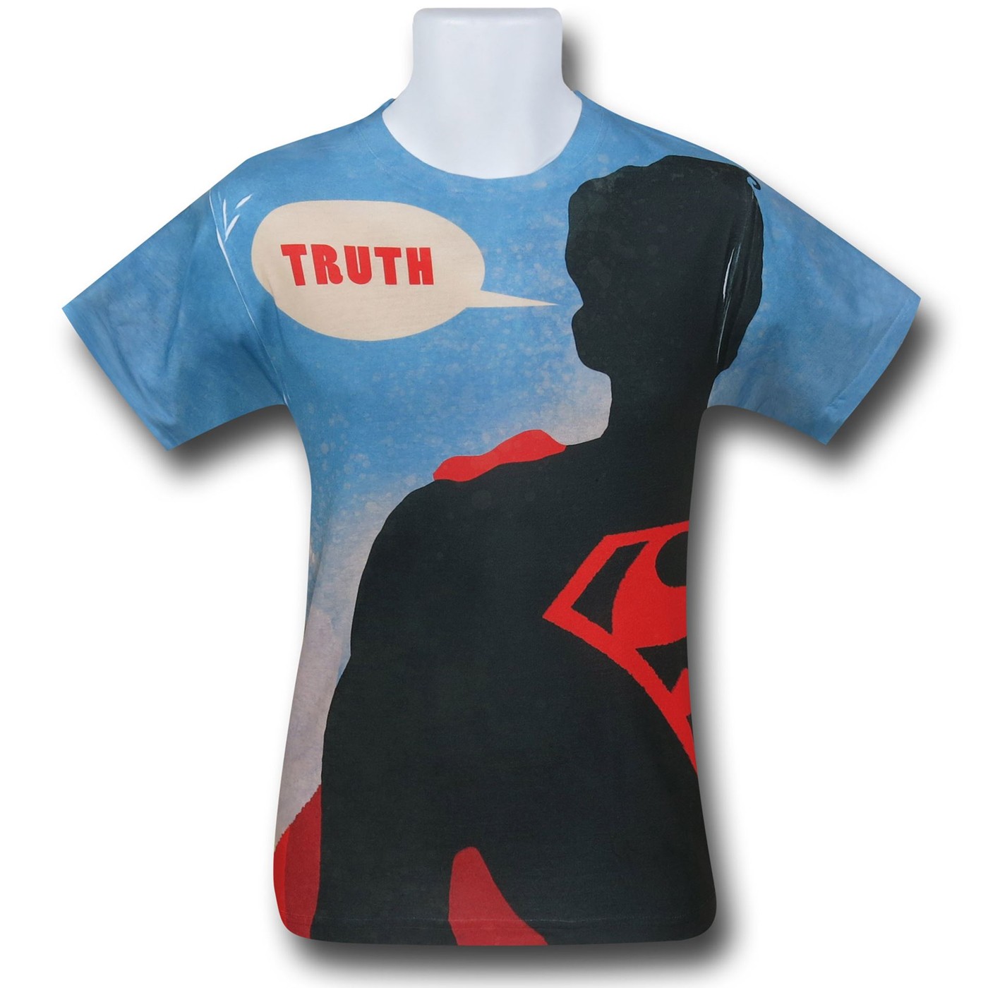Superman Truth Sublimated T-Shirt, Black