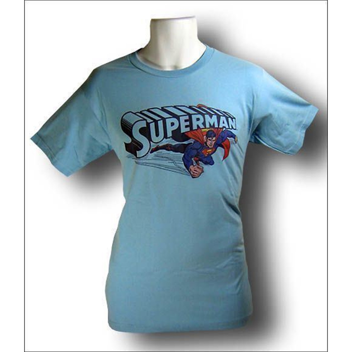 Superman T-Shirt Fly Under Logo, Blue