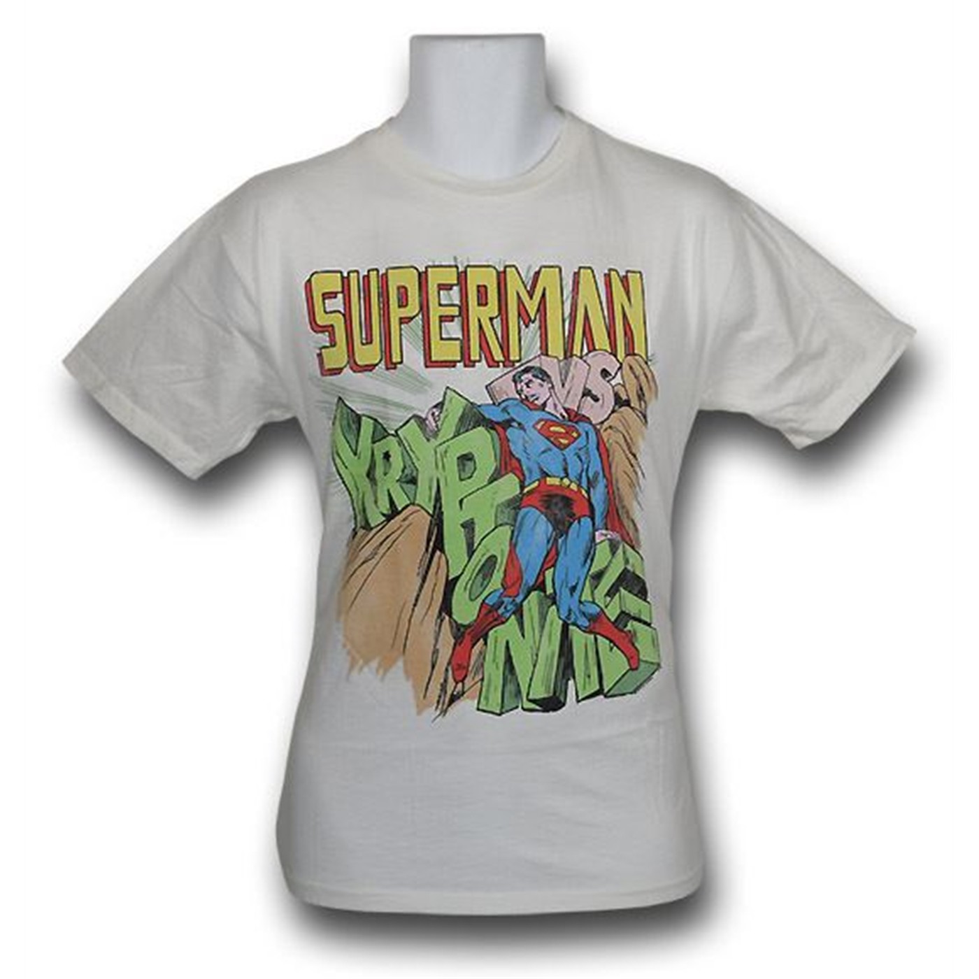 Superman vs Kryptonite Junk Food T-Shirt, White