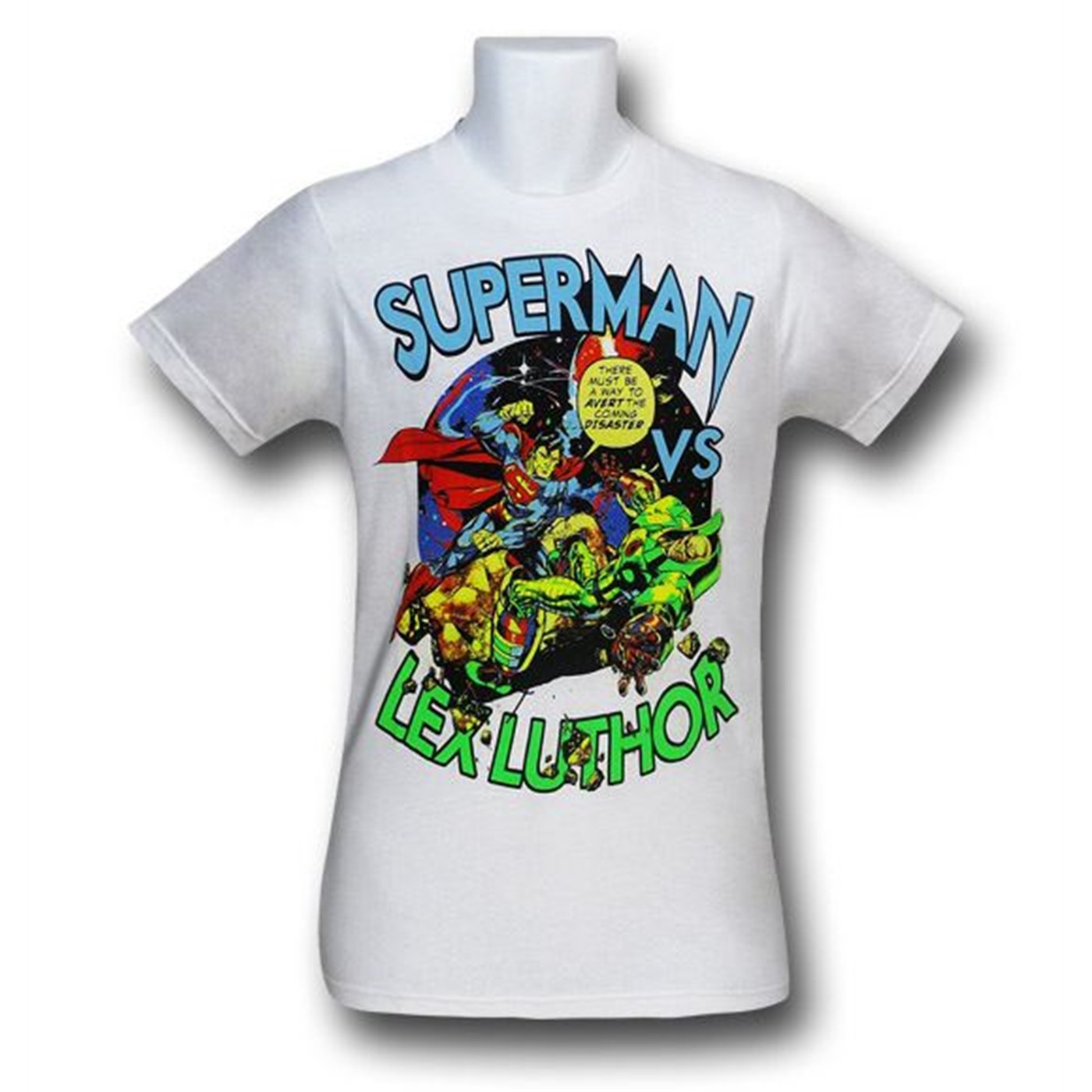 Superman Vs. Lex White T-Shirt, White