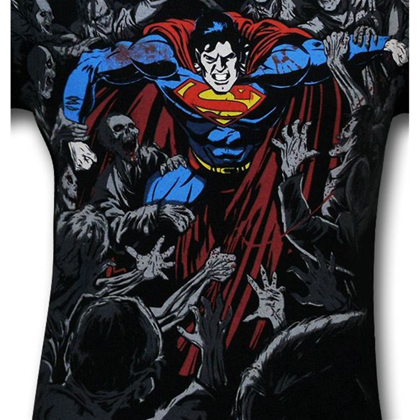 Superman Zombie Battle T-Shirt, Black