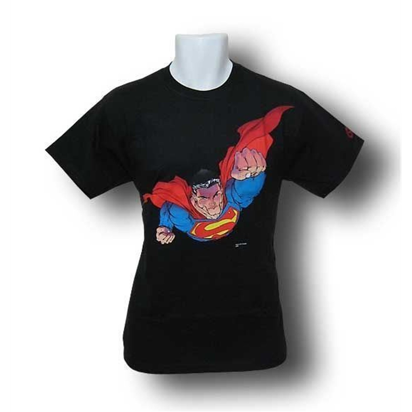 Superman in Flight by Michael Turner T-Shirt, Black