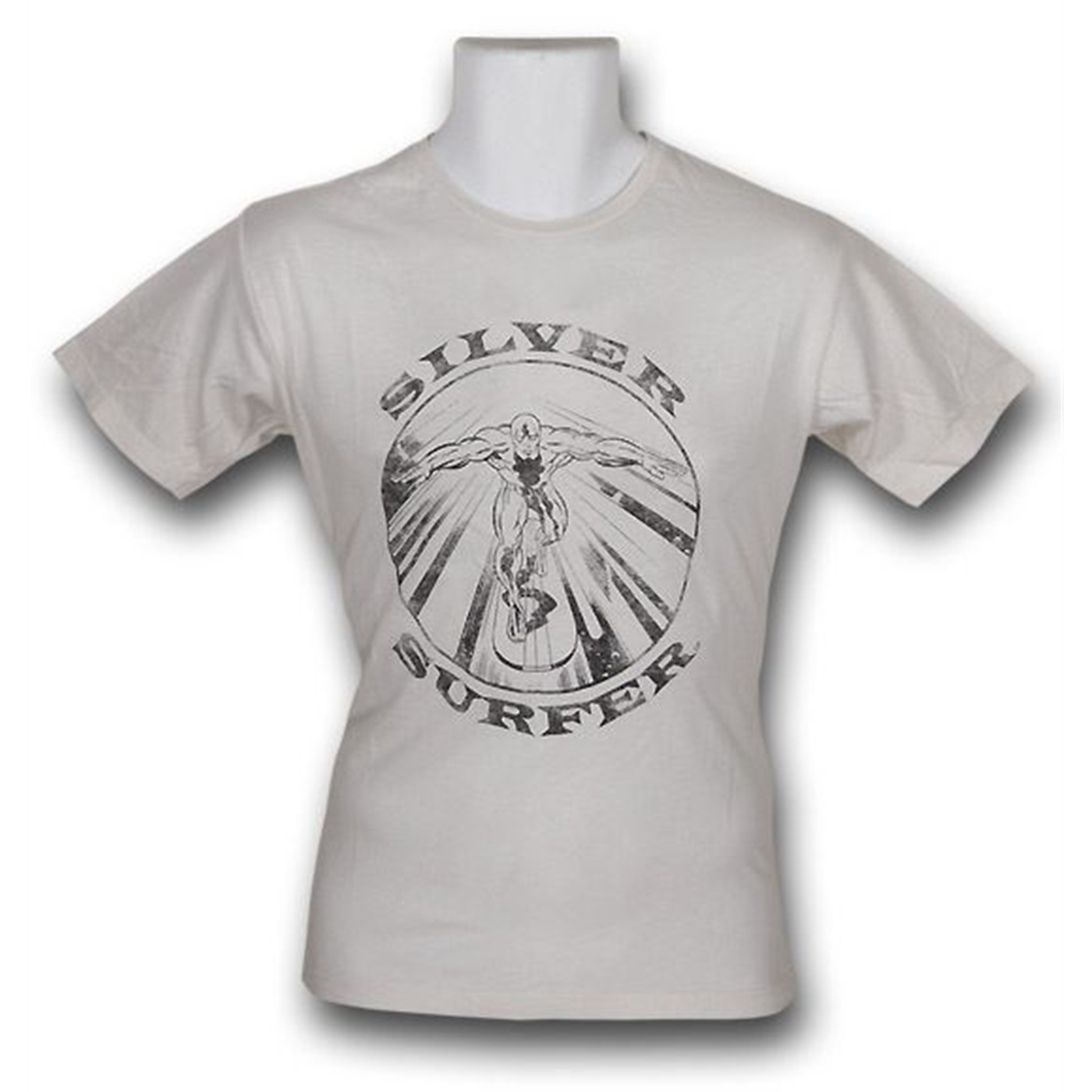 Silver Surfer Red Decco Distressed T-Shirt, White