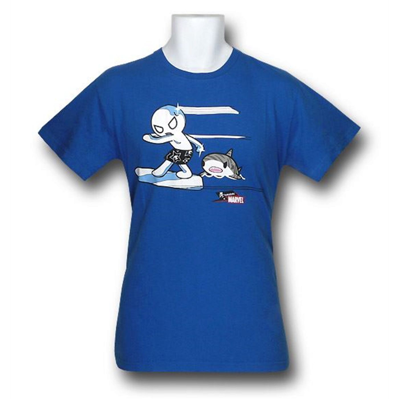 Silver Surfer Tokidoki Rough Waters T-Shirt, Blue