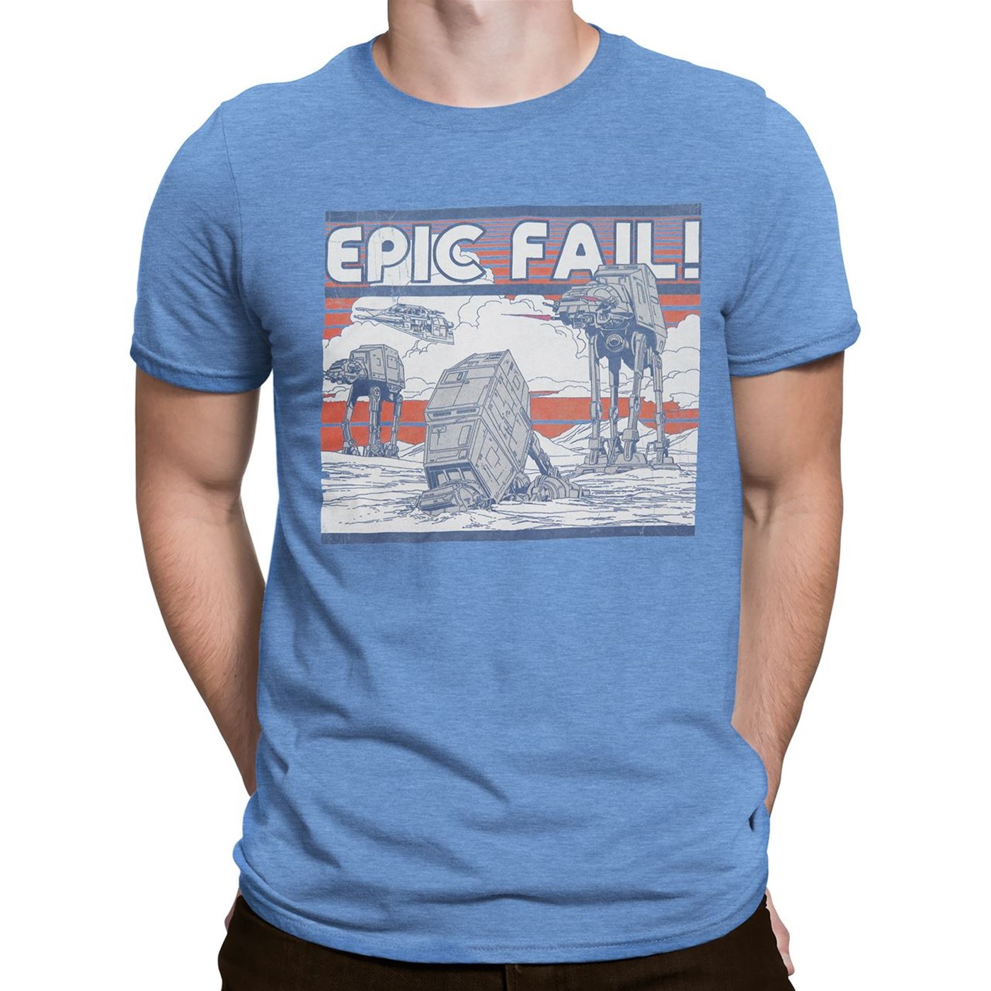 Star Wars AT-AT Epic Fail! Men's T-Shirt, Blue