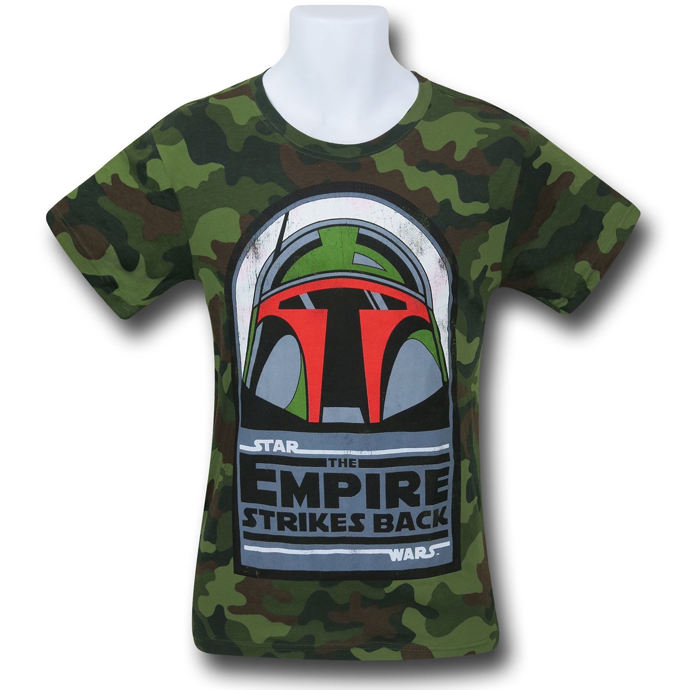 Star Wars Boba Fett Empire Camo T-Shirt, Green