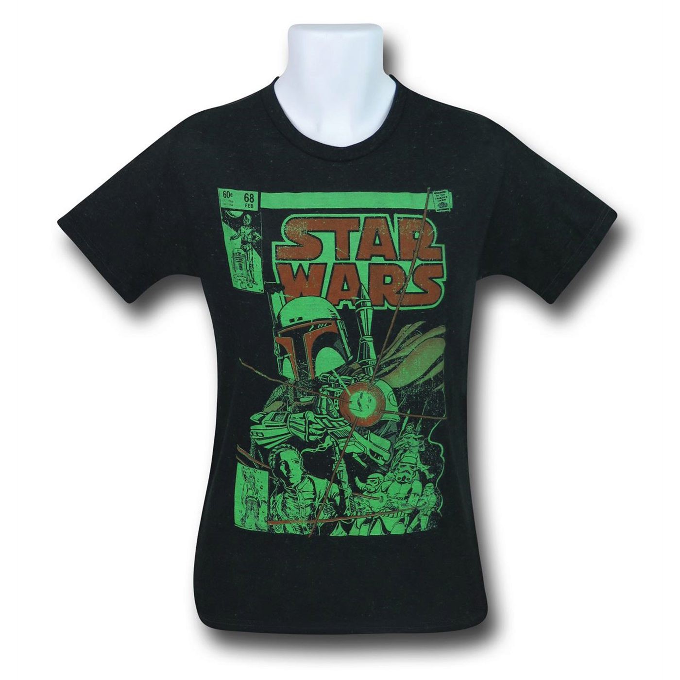 Star Wars Boba Fett Comic Cover #68 Men's T-Shirt, Black