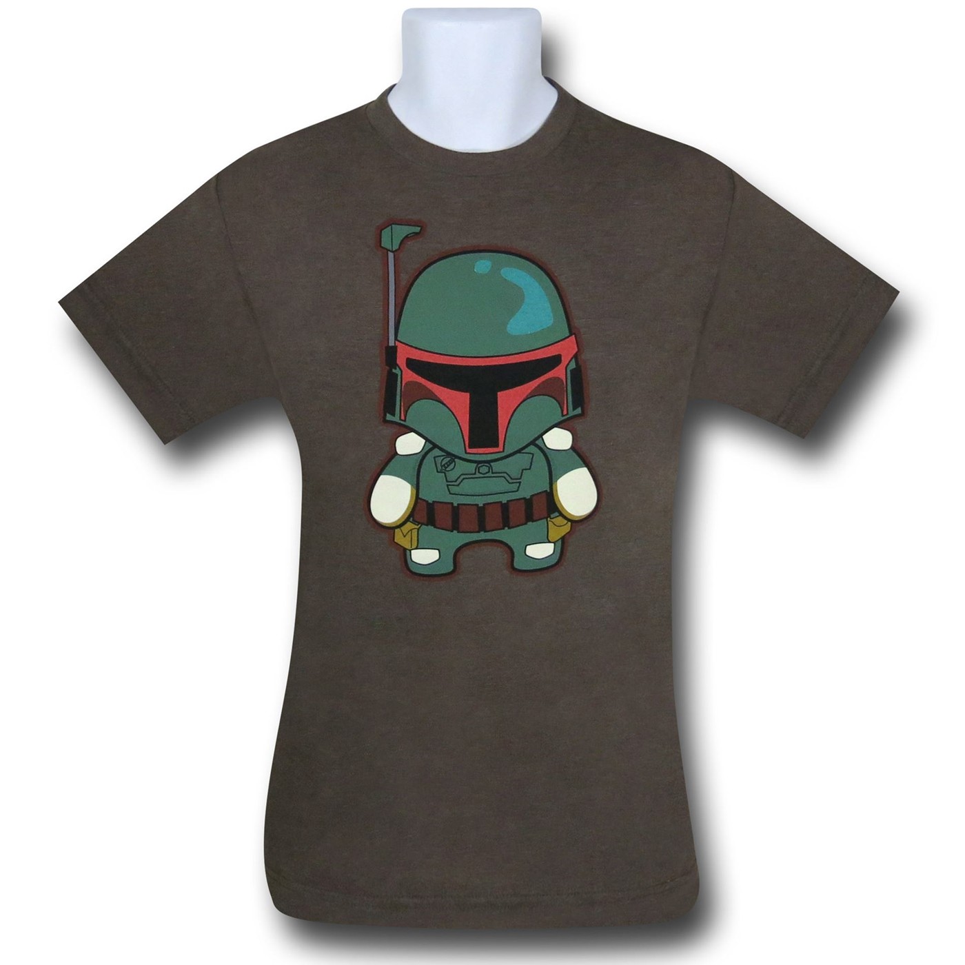 Star Wars Kawaii Boba Fett 30 Single T-Shirt, Brown