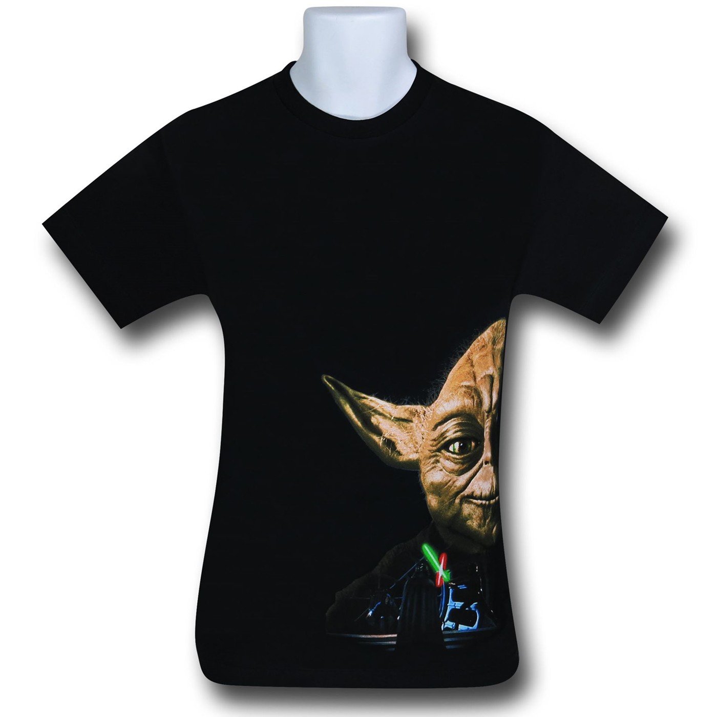 Star Wars Big Yoda Gaze 30 Single T-Shirt, Black