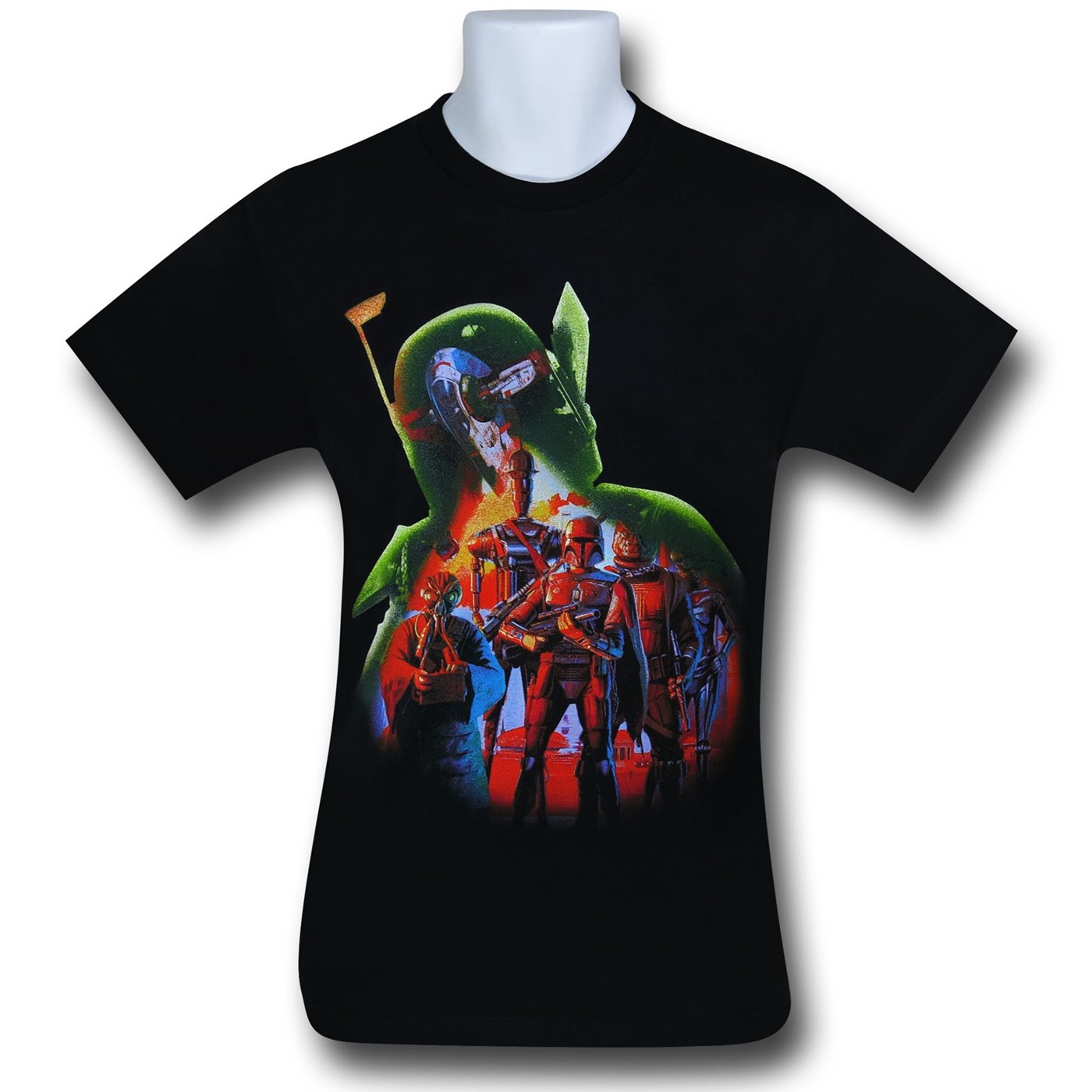 Star Wars Boba Fett Hunter Fill T-Shirt, Black