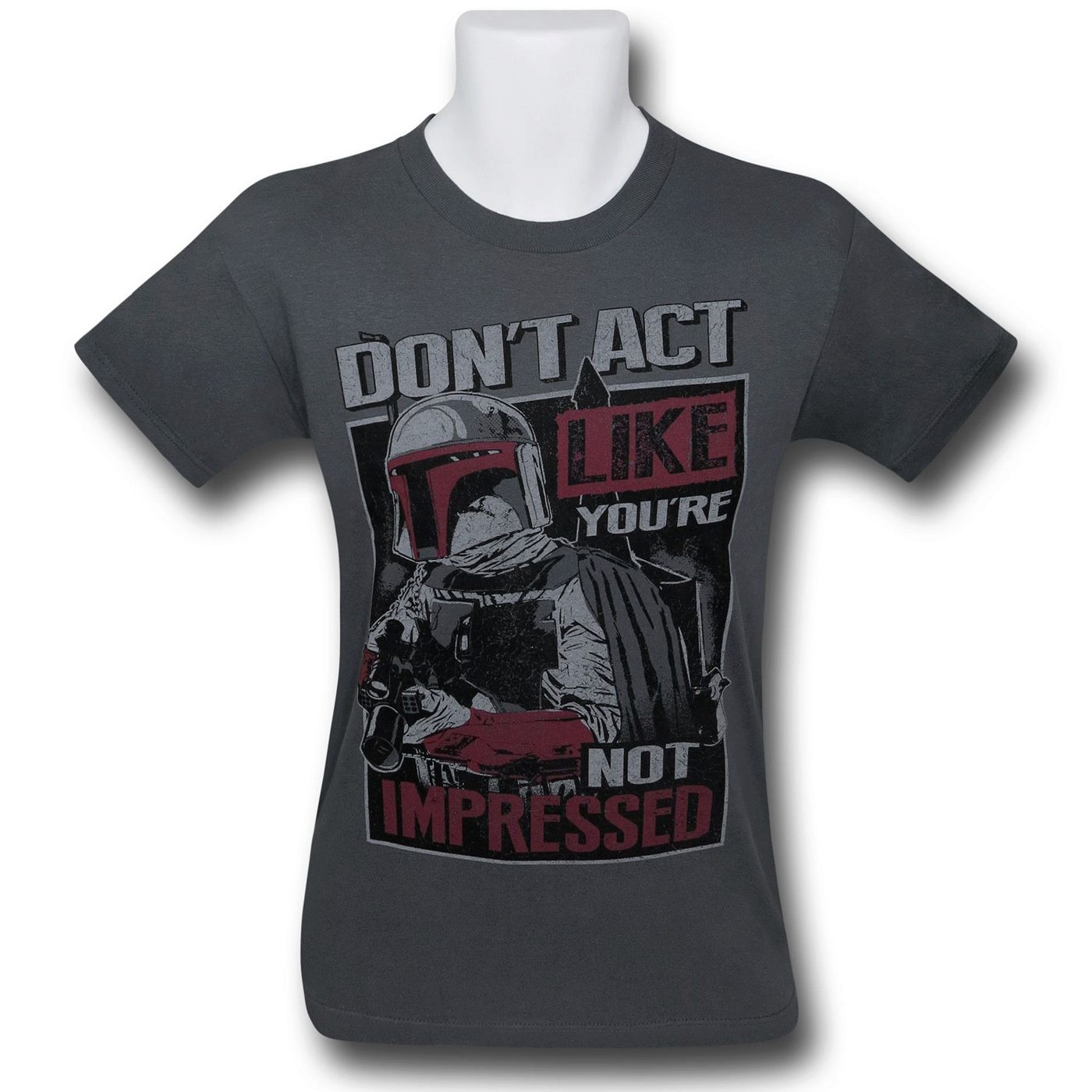 Star Wars Boba Fett Impressed T-Shirt, Grey