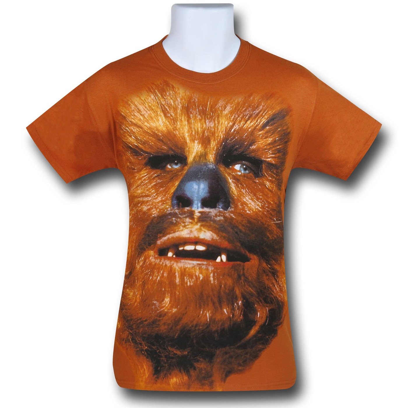 Star Wars Big Chewbacca Face T-Shirt, Orange