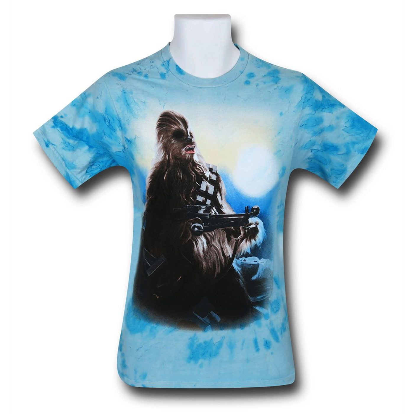 Star Wars Chewbacca Tie Dye Men's T-Shirt, Blue