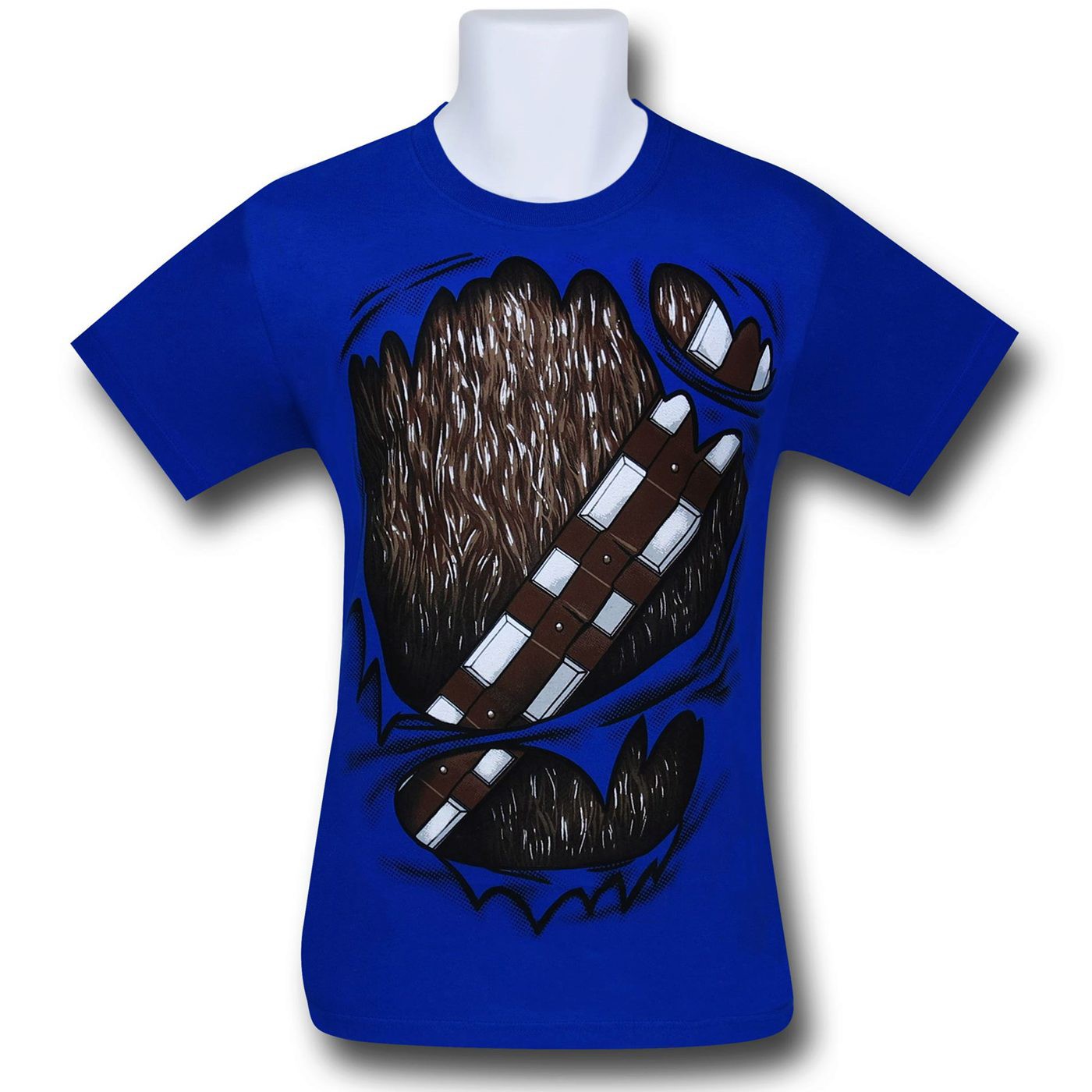 Star Wars Chewbacca Rip Through 30 Single T-Shirt, Blue