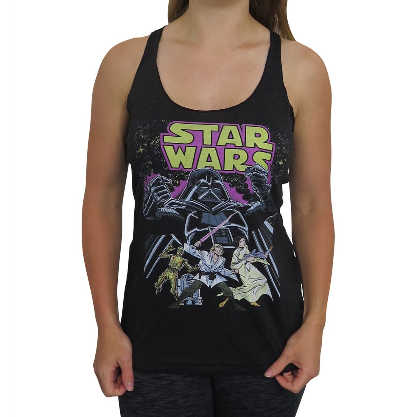 Star Wars Comic Wars Women's Tank Top, Black