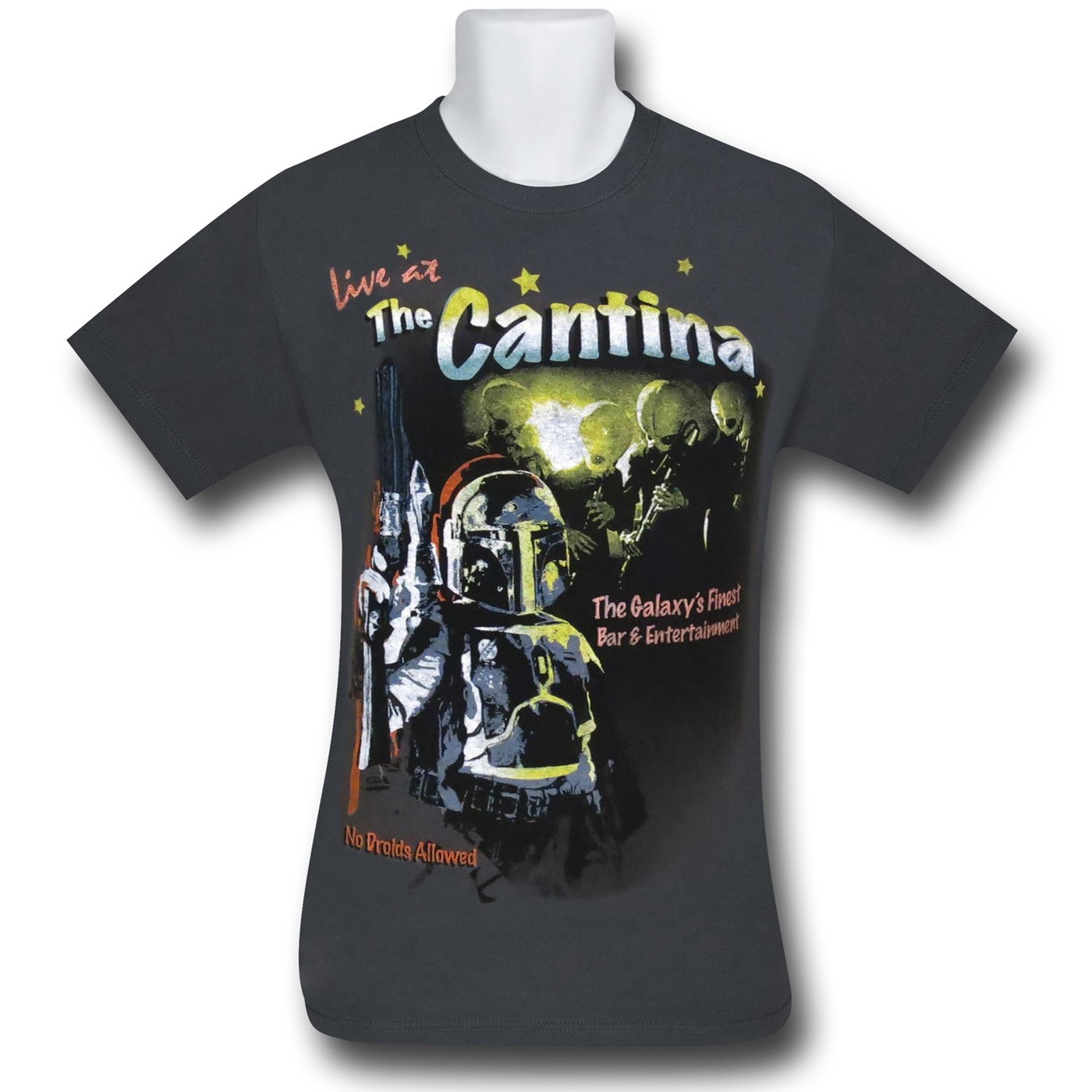 Star Wars Cantina Band Flyer T-Shirt, Grey