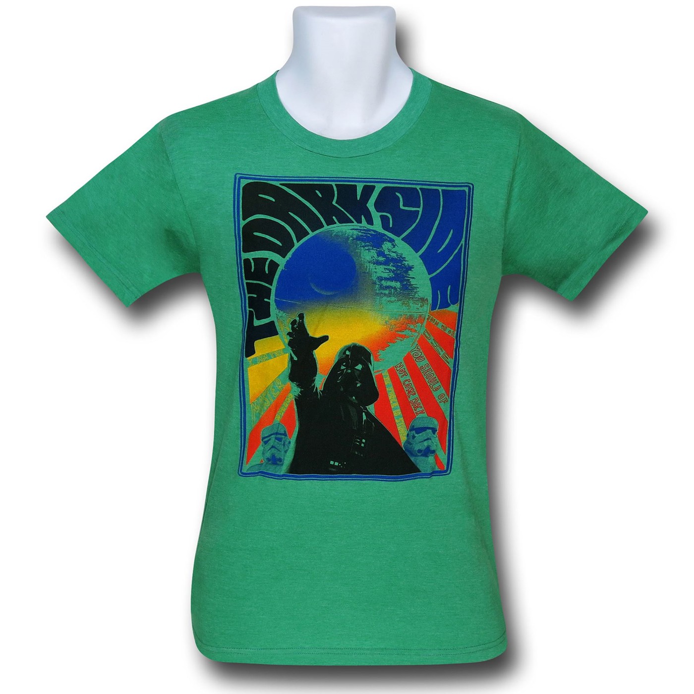 Star Wars Dark Side Psychedelic 30 Single T-Shirt, Green