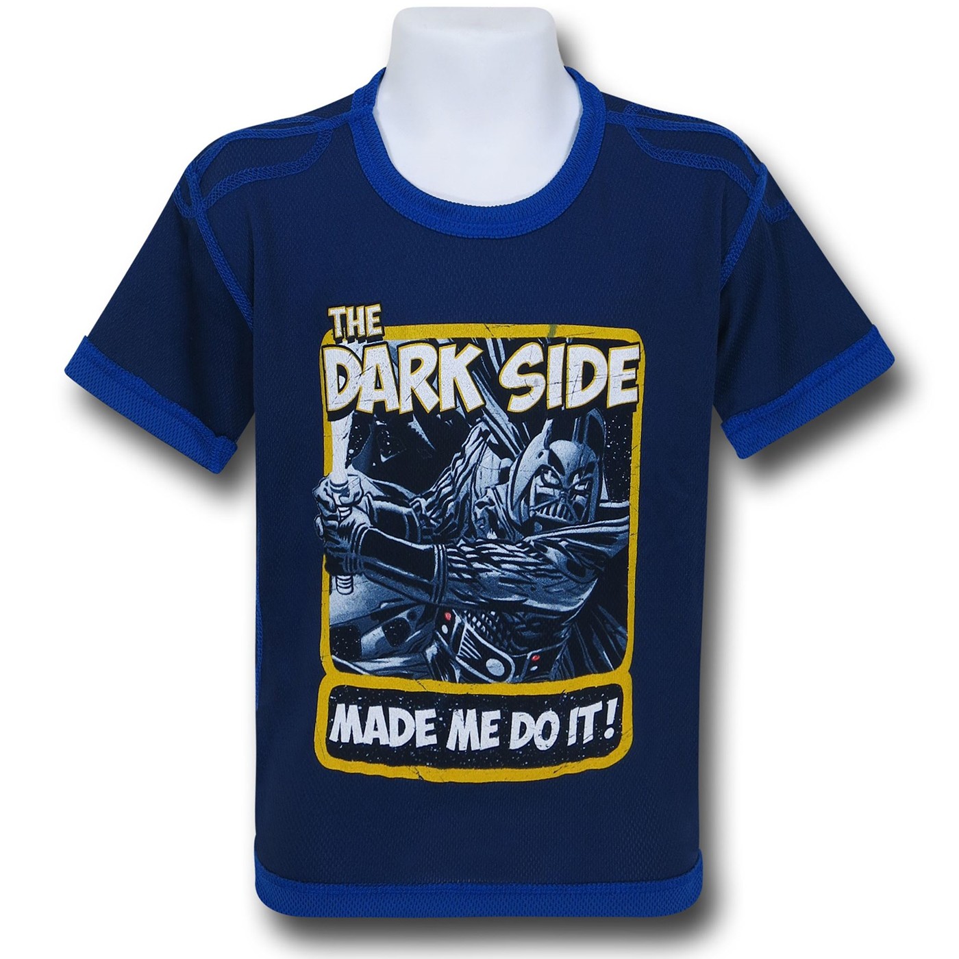 Star Wars Dark Side Polymesh Kids T-Shirt, Blue