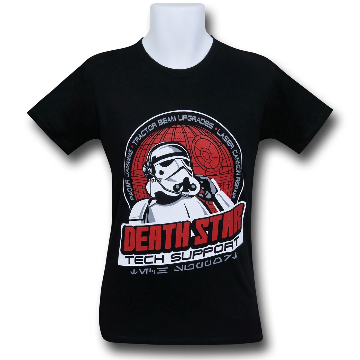 Star Wars Death Star Tech Support T-Shirt, Black
