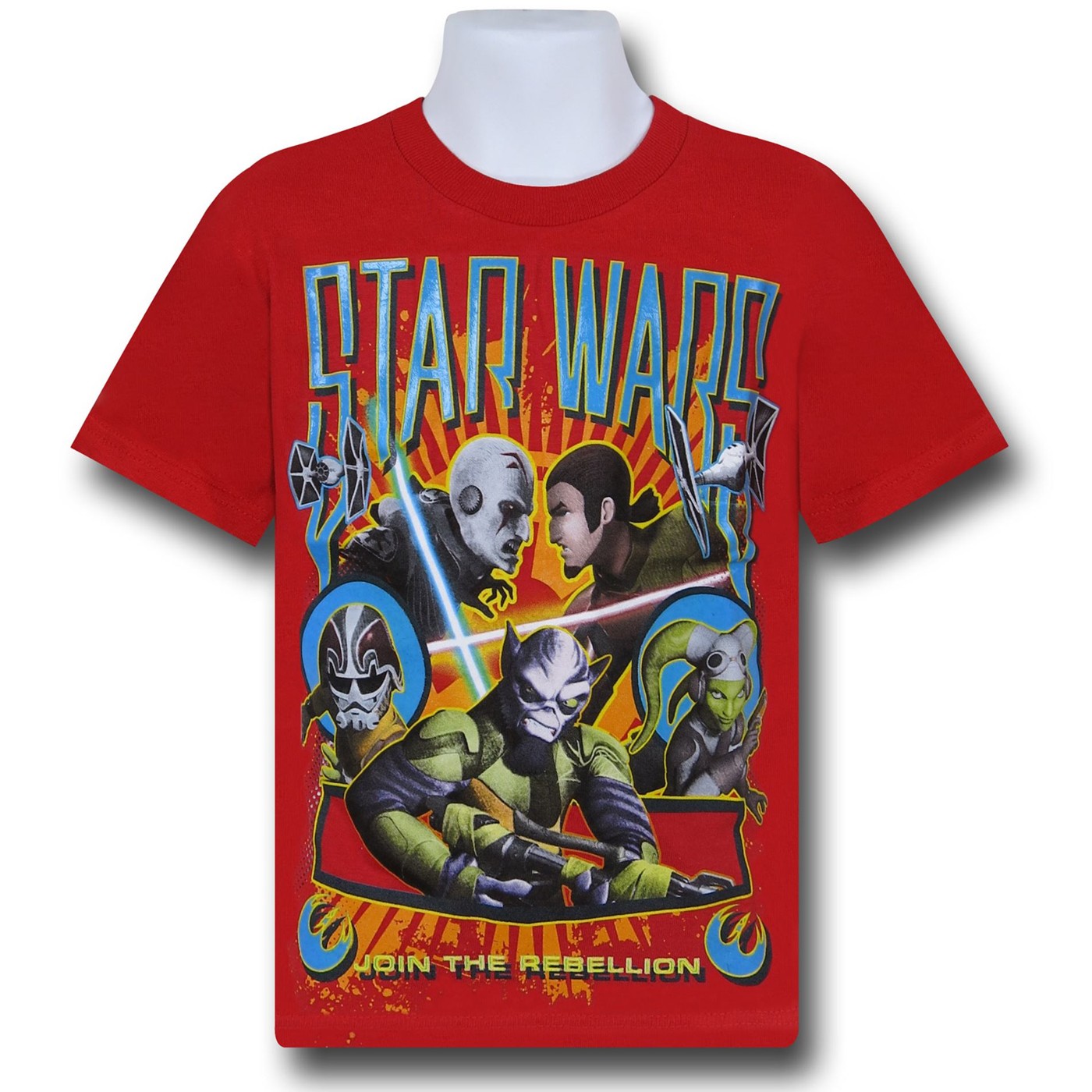 Star Wars Rebel Duel Kids T-Shirt, Red