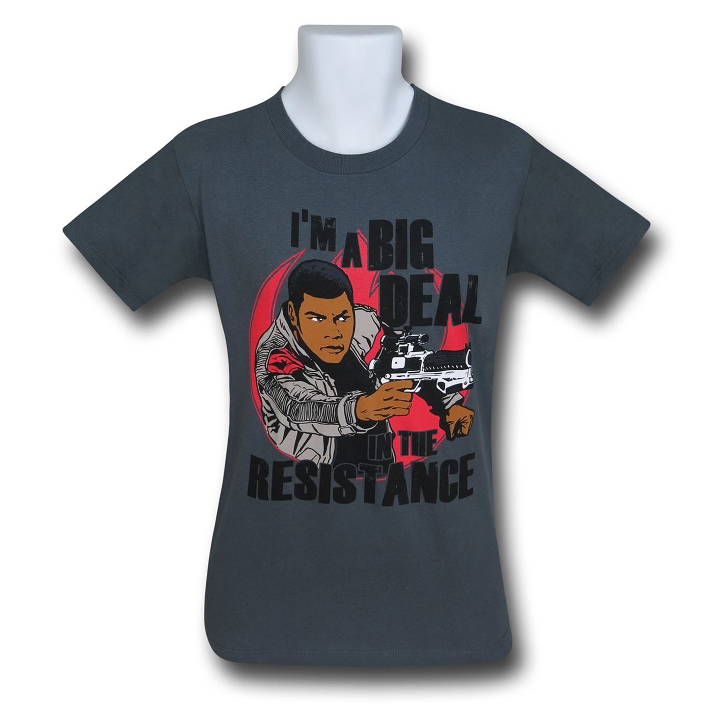 Star Wars Force Awakens Finn Resistance T-Shirt, Grey