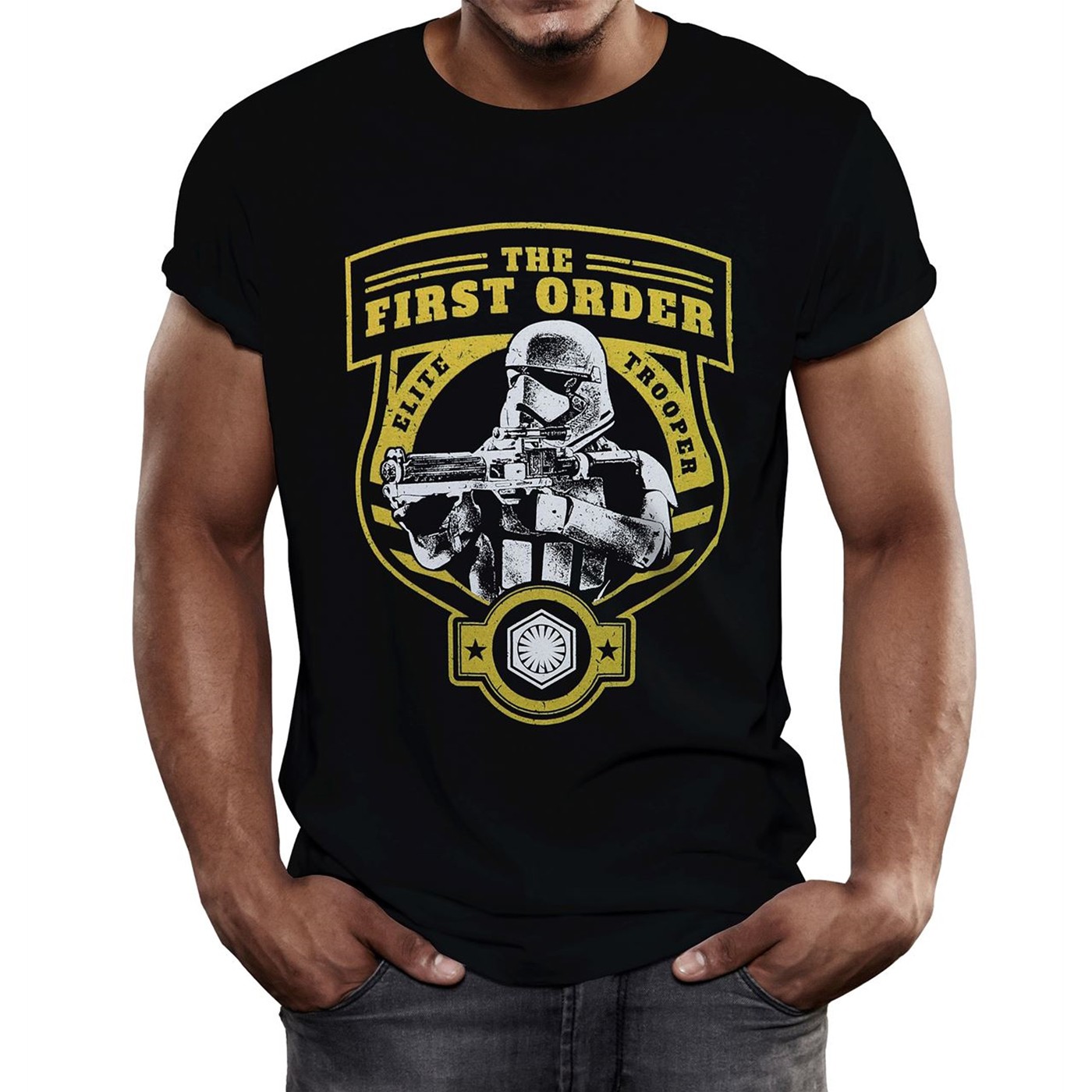 Star Wars Force Awakens First Order Elite T-Shirt, Black