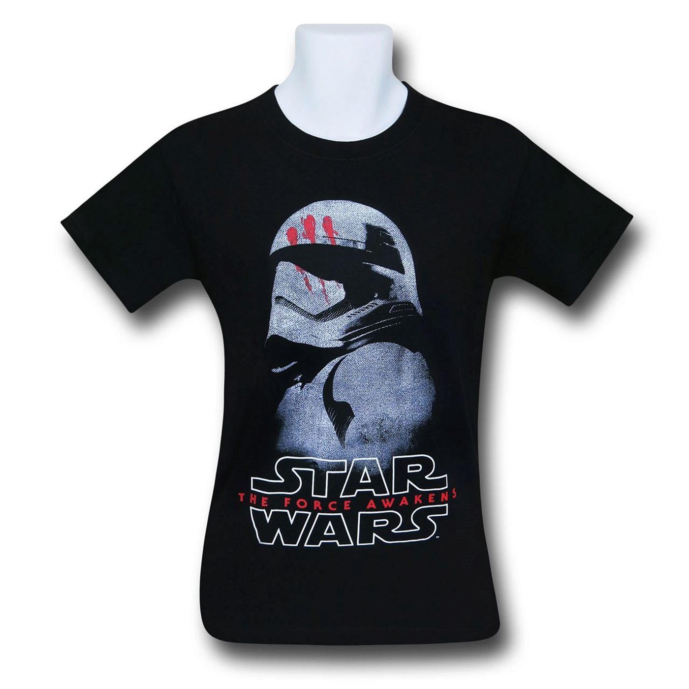Star Wars Force Awakens Stormtrooper Finn T-Shirt, Black