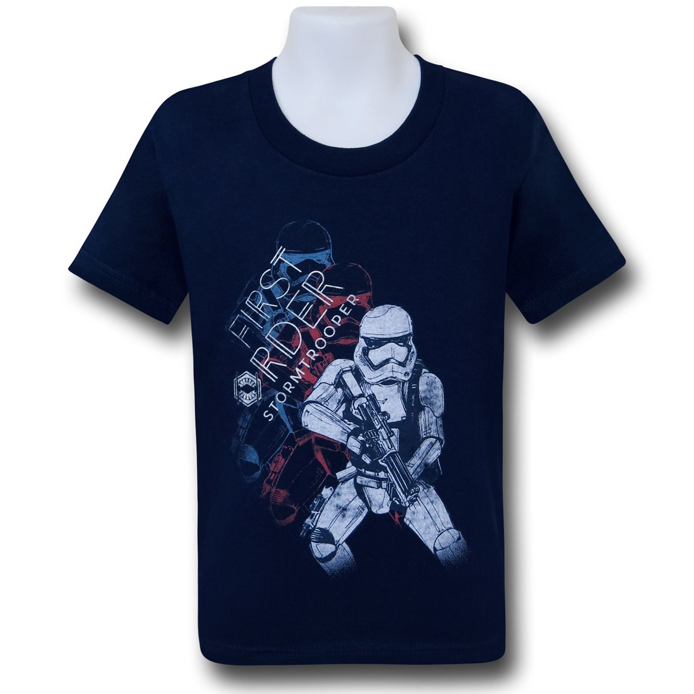 Star Wars Force Awakens First Order Navy Kids T-Shirt, Blue