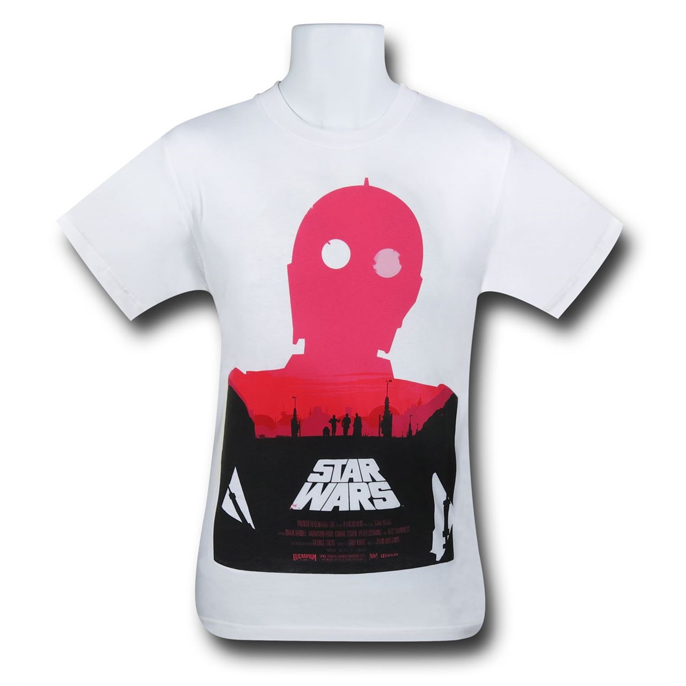 Star Wars First Movie Poster Men's T-Shirt, White
