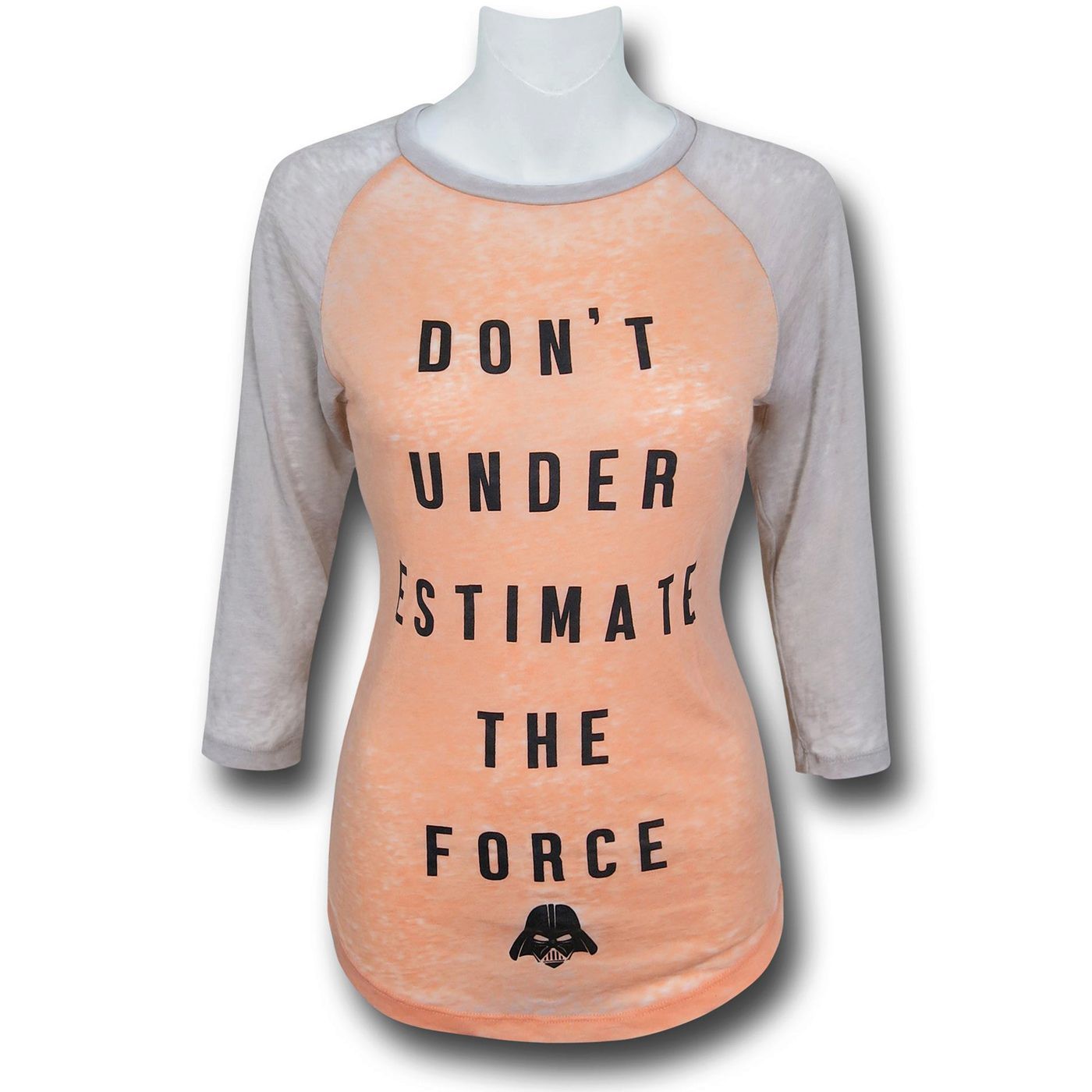Star Wars D.U.T.F Women's Baseball T-Shirt, Yellow