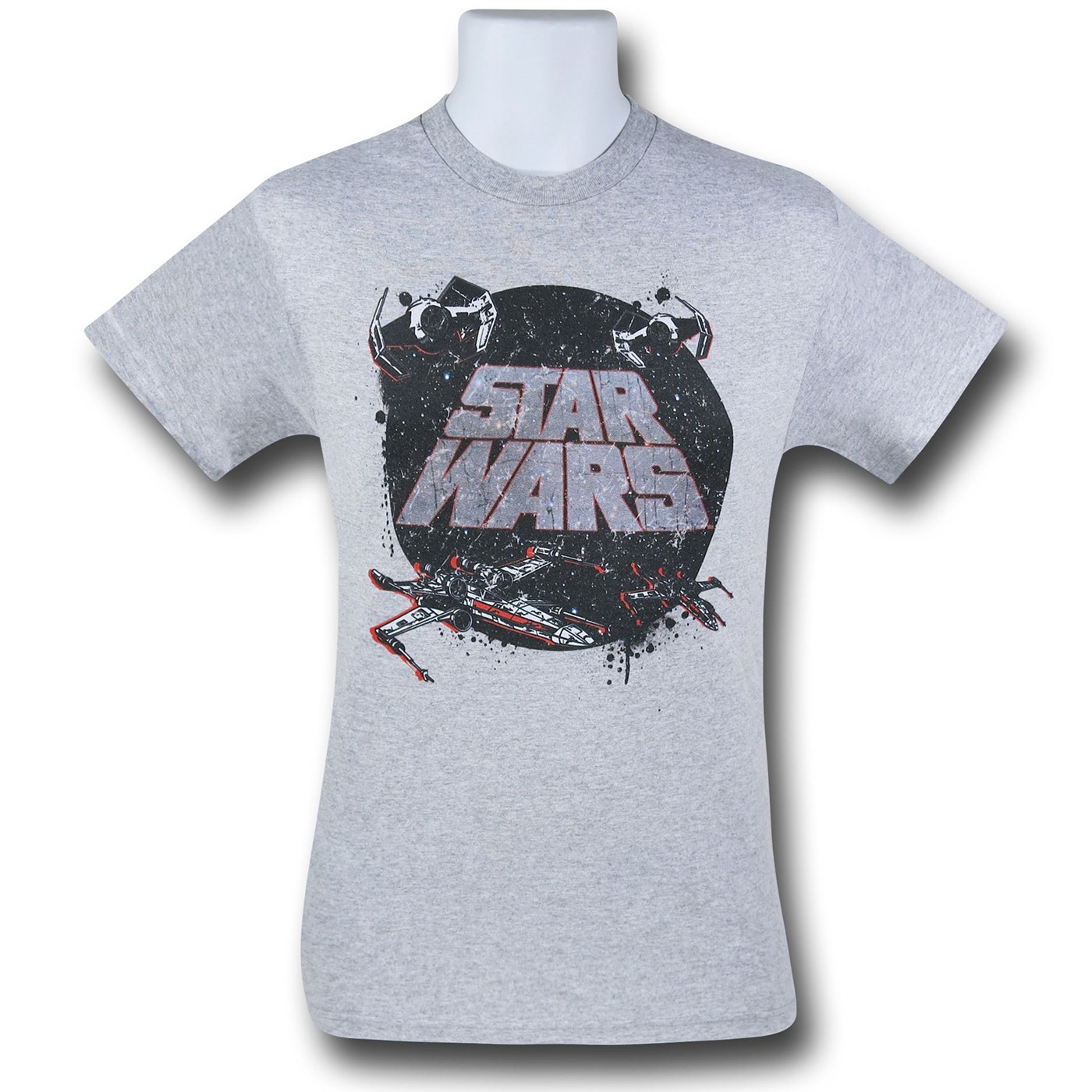 Star Wars Fighters Heather Grey T-Shirt, Grey