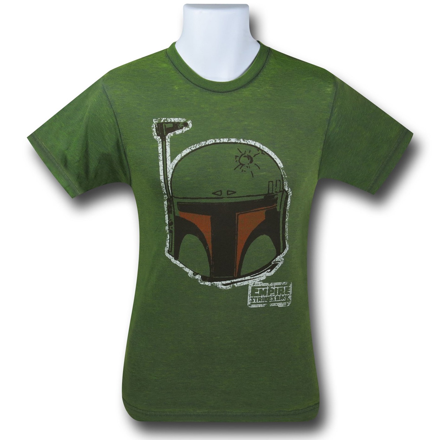 Star Wars Boba Green Burnout T-Shirt, Green