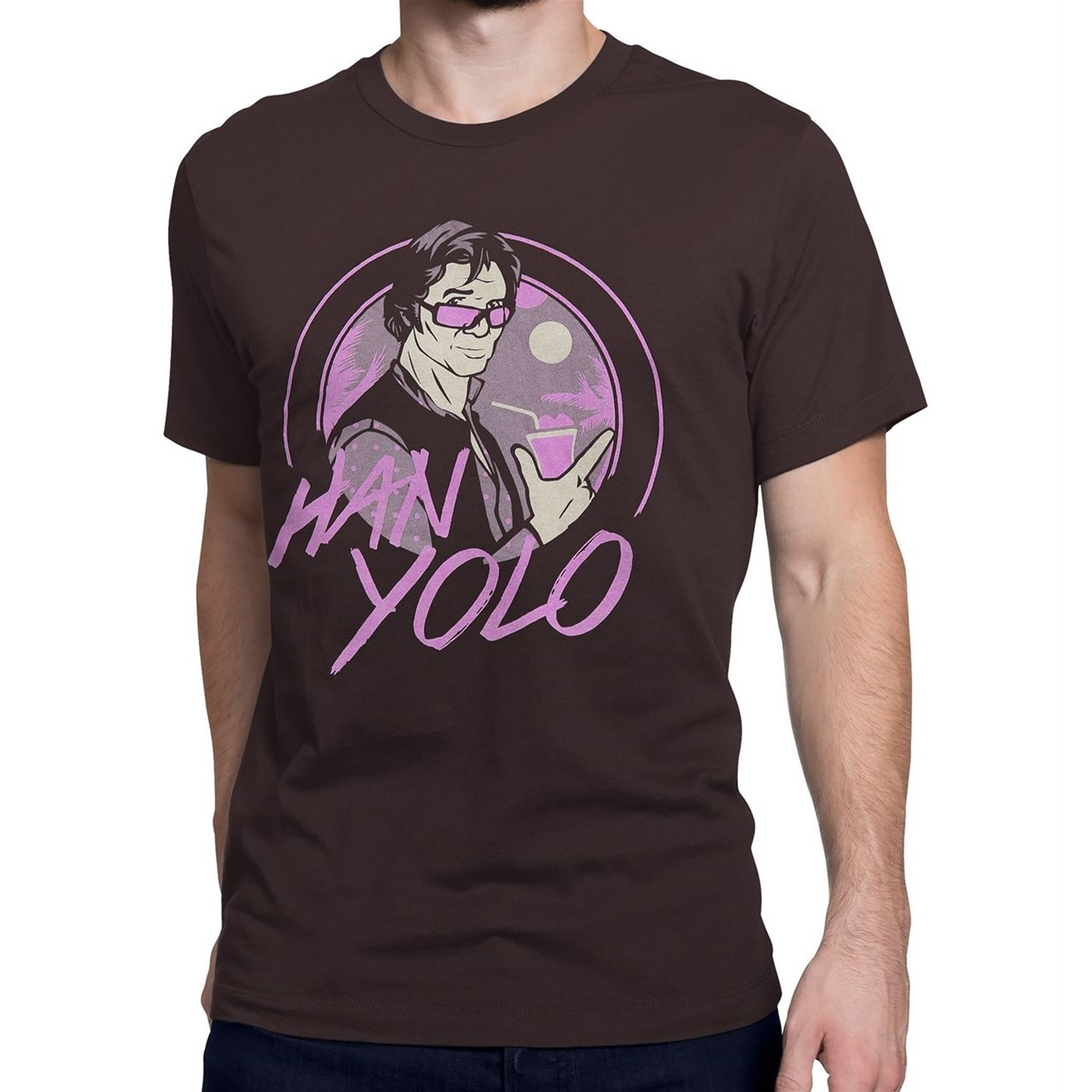 Han Yolo Men's T-Shirt, Brown