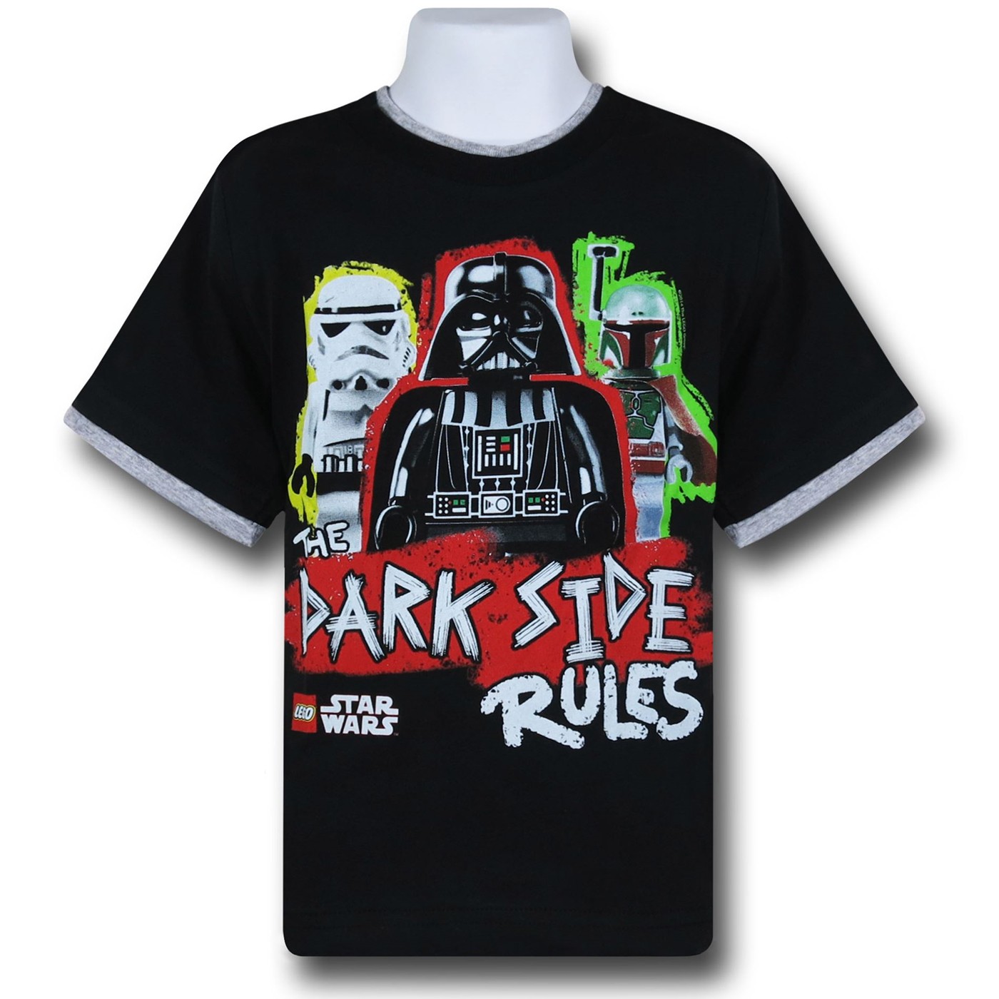 Star Wars Lego Dark Side Rules Kids T-Shirt, Black