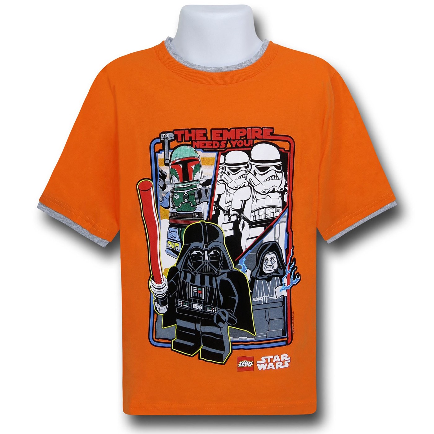 Star Wars Lego Empire Needs You Kids T-Shirt, Orange